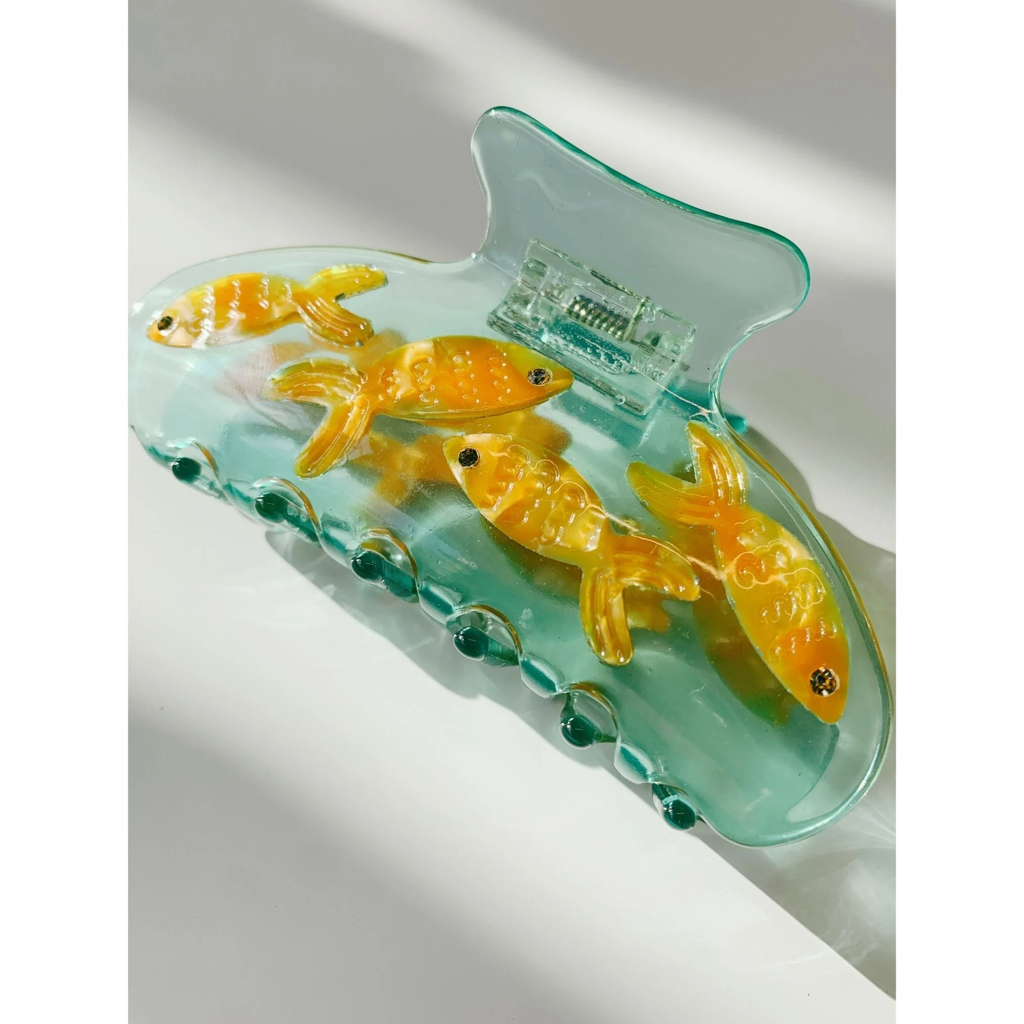 Velvet Claws Goldfish Hair Clip | School of Gold Fish Hair Claw - Image 7
