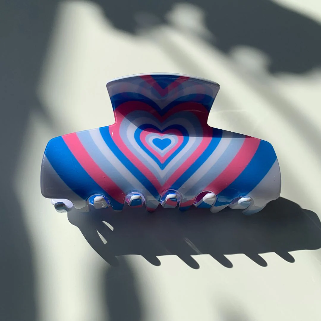 Velvet Claws Hair Clip | The Foxy in Blue Jeans Hair Claw - Image 3