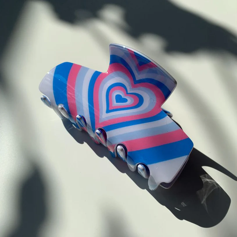 Velvet Claws Hair Clip | The Foxy in Blue Jeans Hair Claw - Image 4