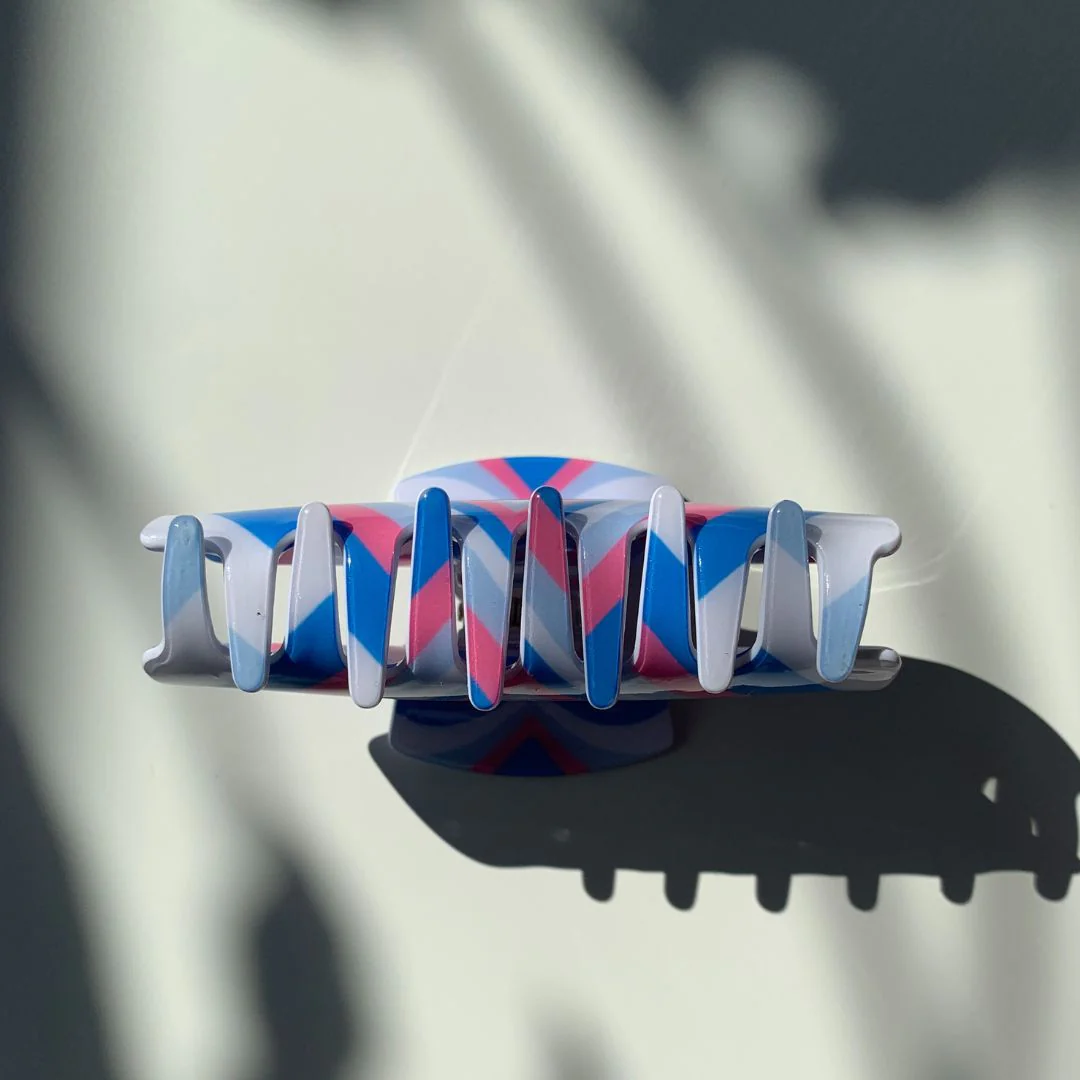 Velvet Claws Hair Clip | The Foxy in Blue Jeans Hair Claw - Image 5