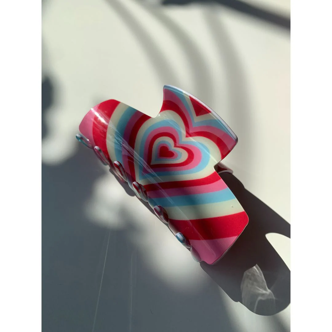 Velvet Claws Hair Clip | The Foxy in Red Mint Hair Claw - Image 4
