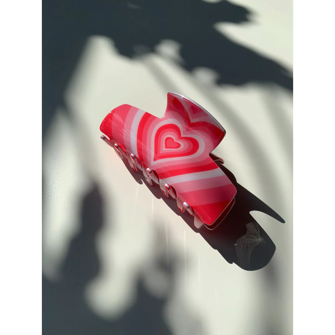 Velvet Claws Hair Clip | The Foxy in True Love Red Hair Claw - Image 2
