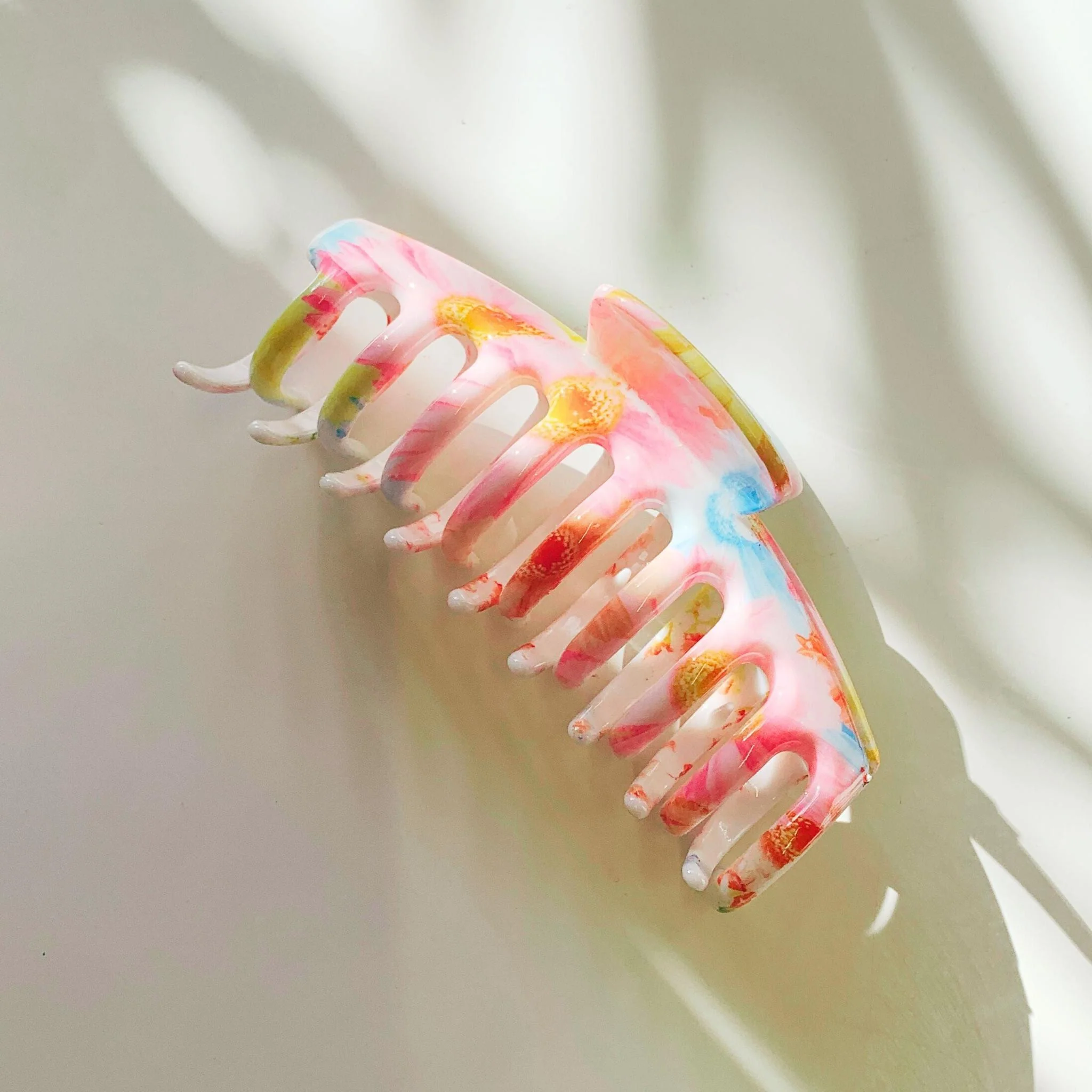 Velvet Claws Hair Clip | The Lobster in Primavera Floral on White