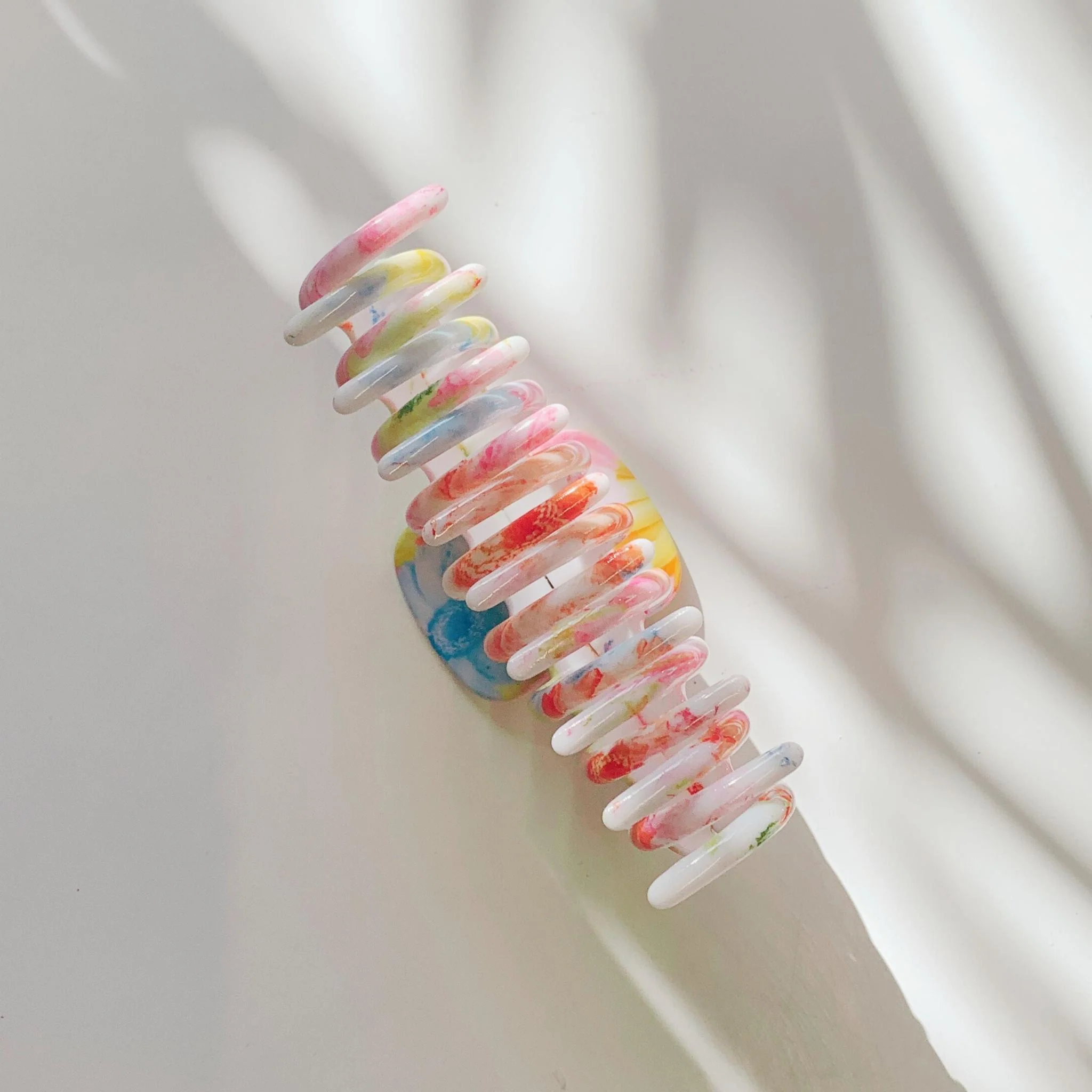 Velvet Claws Hair Clip | The Lobster in Primavera Floral on White - Image 3