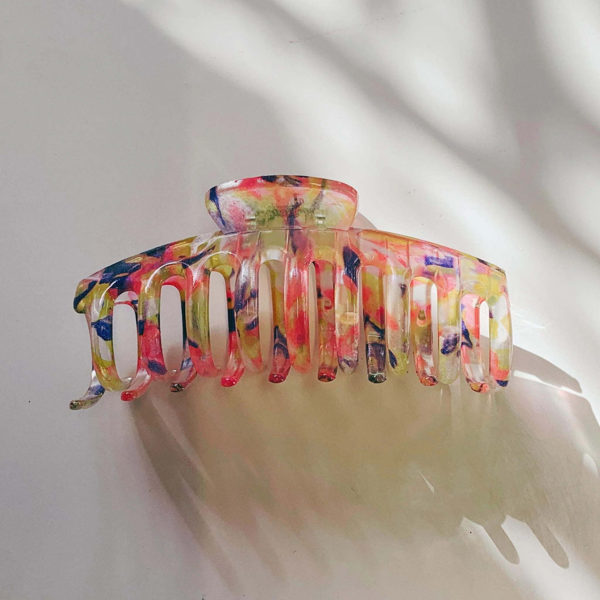 Velvet Claws Hair Clip | The Lobster in Translucent Blooms - Image 2