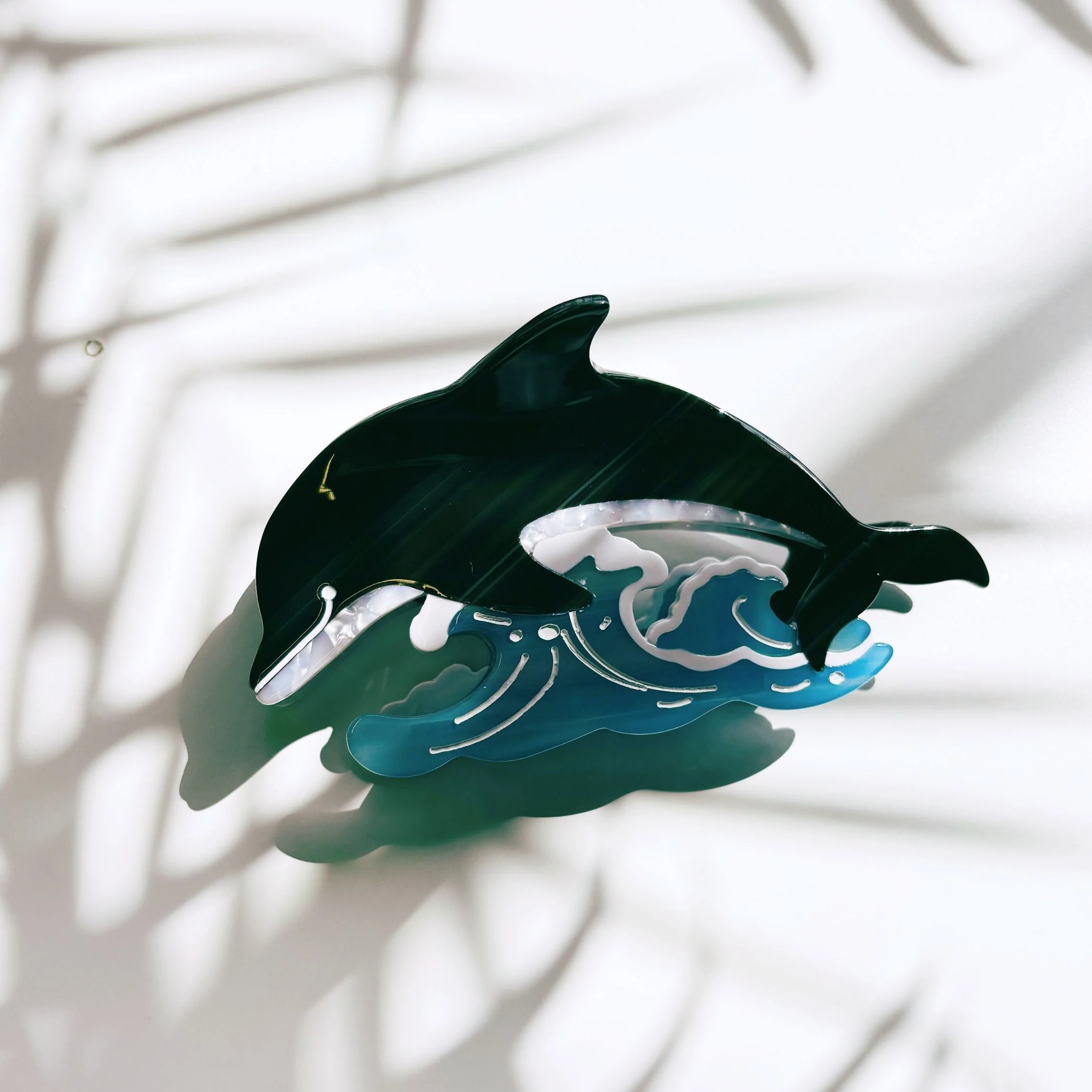 Velvet Claws Killer Whale Orca Hair Claw