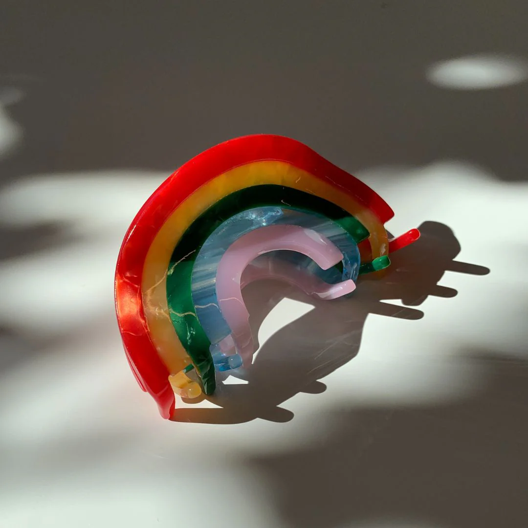 Velvet Claws Mini Hair Clip | Curvy Rainbow - Image 2