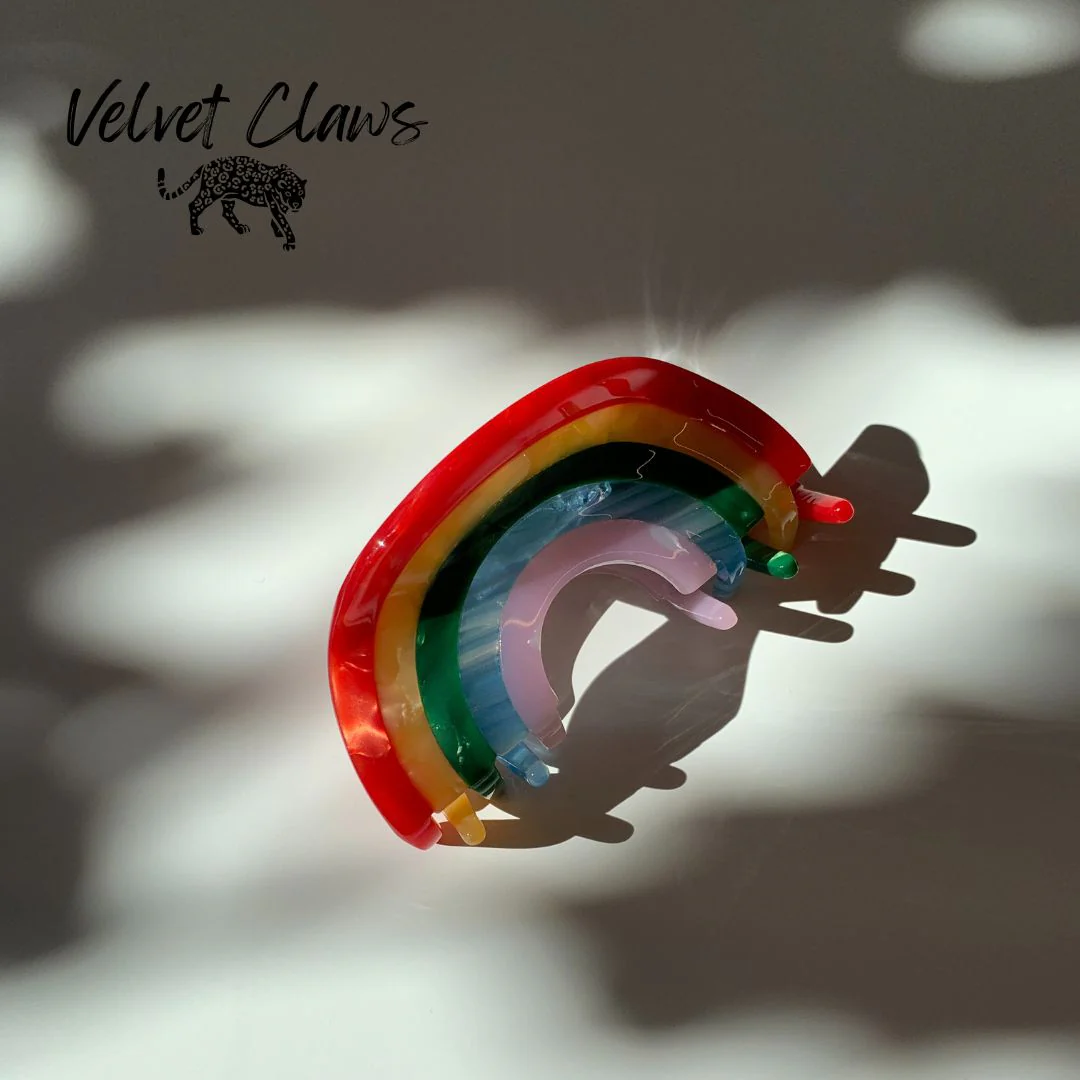 Velvet Claws Mini Hair Clip | Curvy Rainbow - Image 3