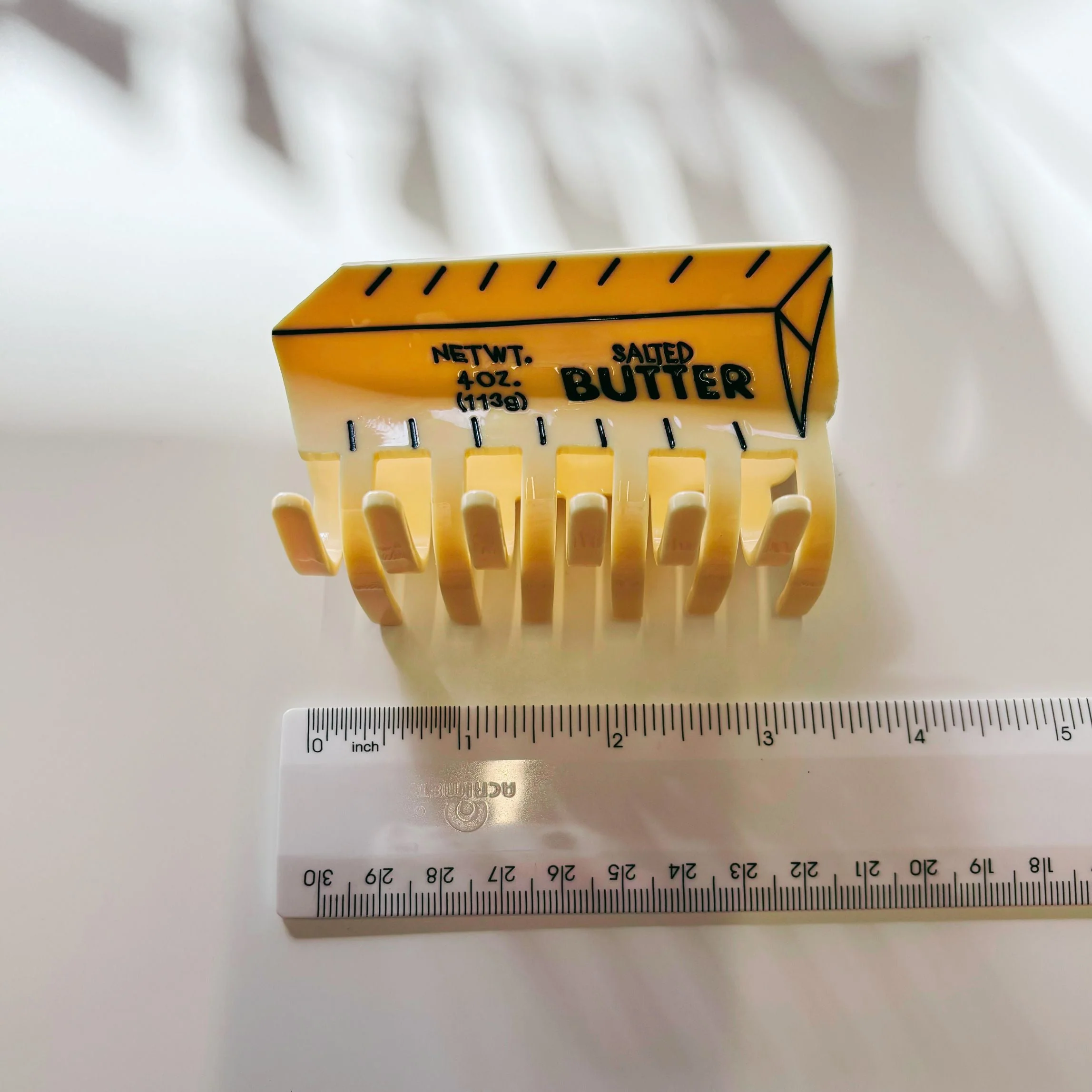 Velvet Claws Stick of Salted Butter Hair Claw | Yellow Claw Clip - Image 11