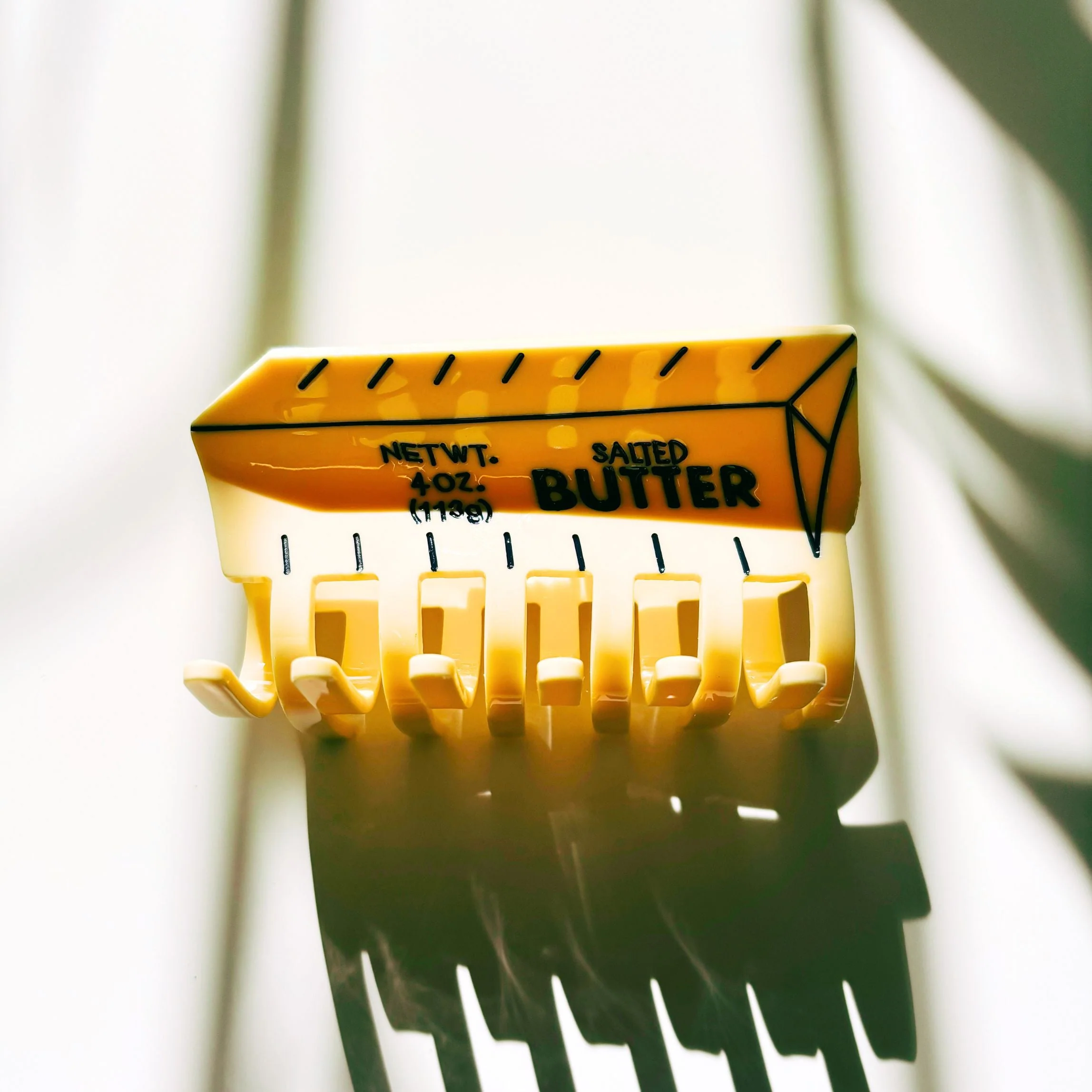 Velvet Claws Stick of Salted Butter Hair Claw | Yellow Claw Clip - Image 3