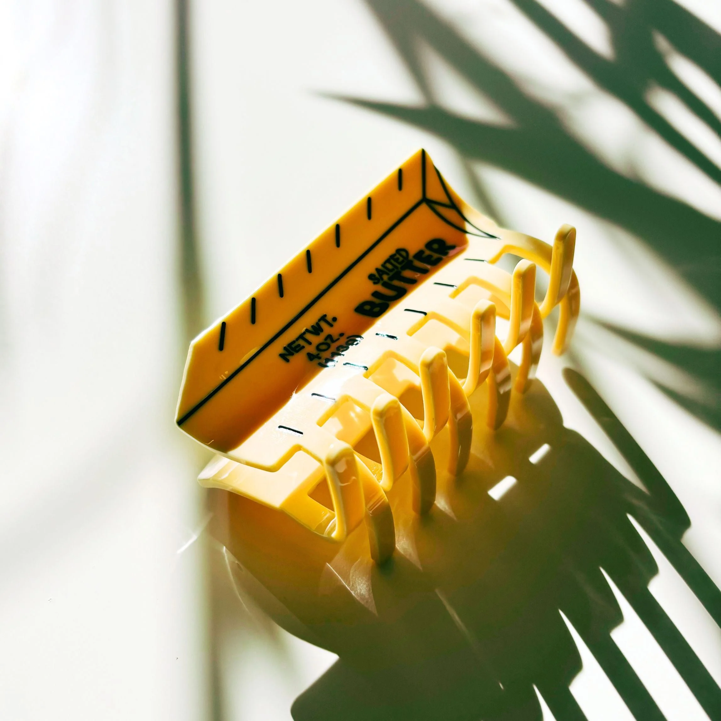 Velvet Claws Stick of Salted Butter Hair Claw | Yellow Claw Clip - Image 4