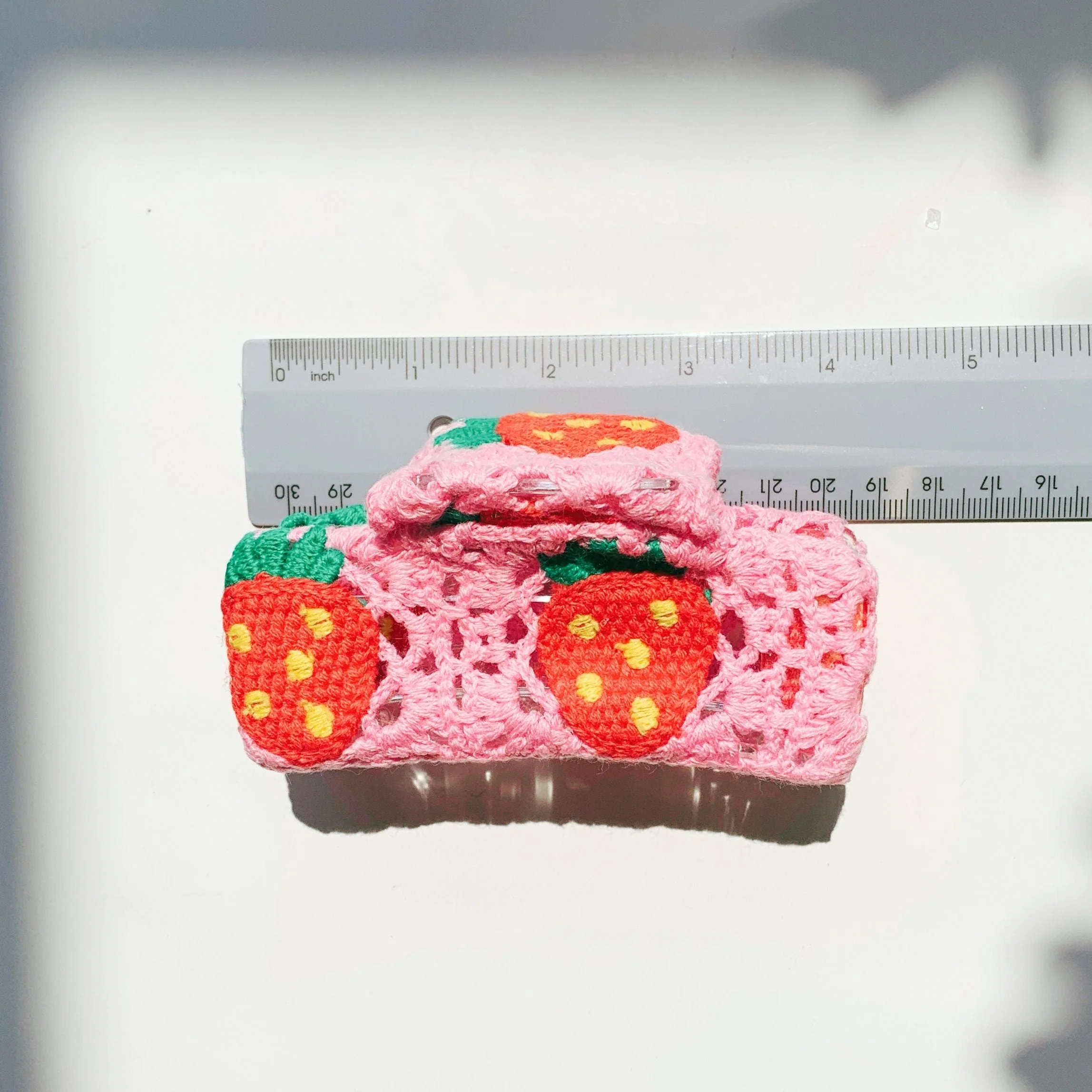 Velvet Claws Strawberry Granny Square Hair Claw - Image 11