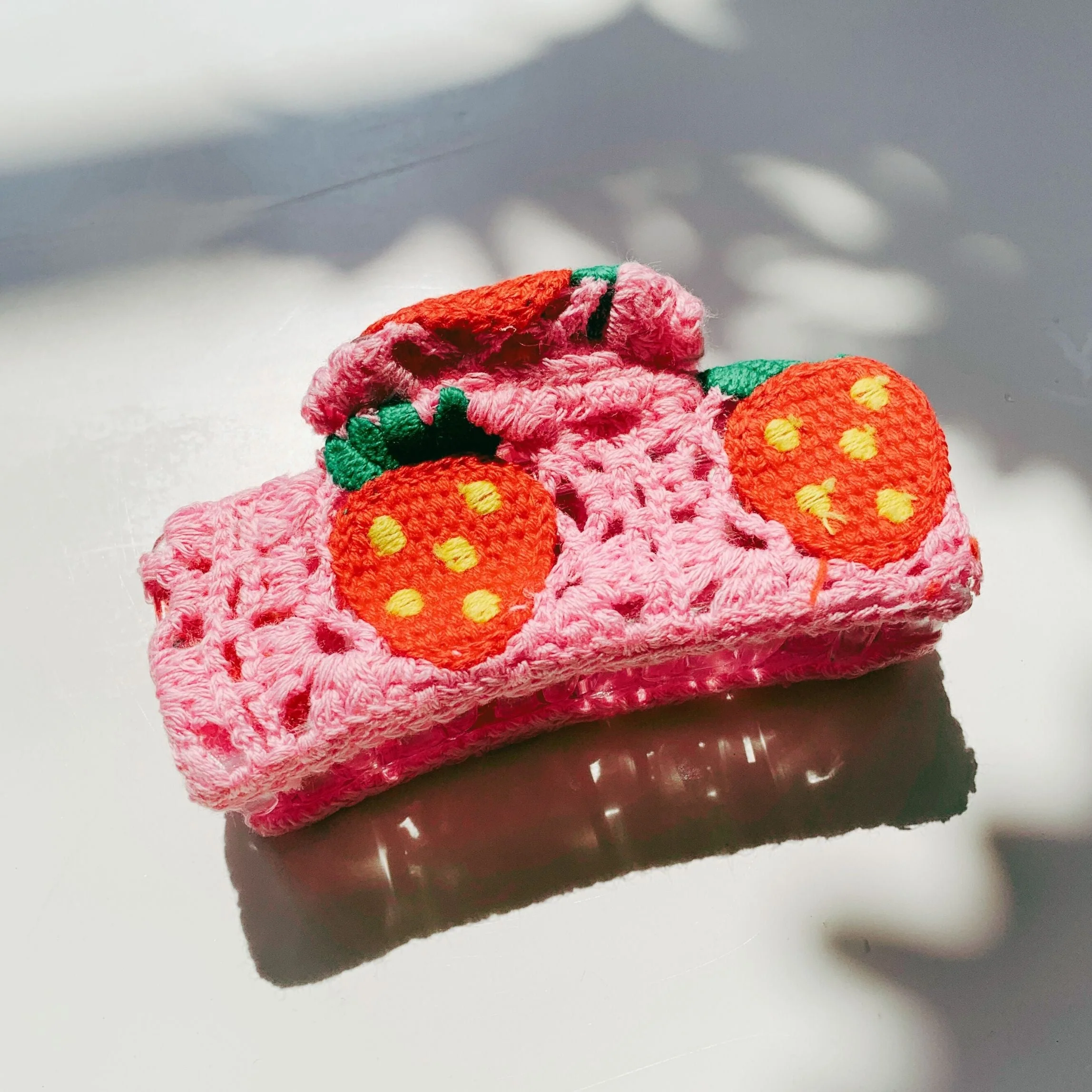 Velvet Claws Strawberry Granny Square Hair Claw - Image 7