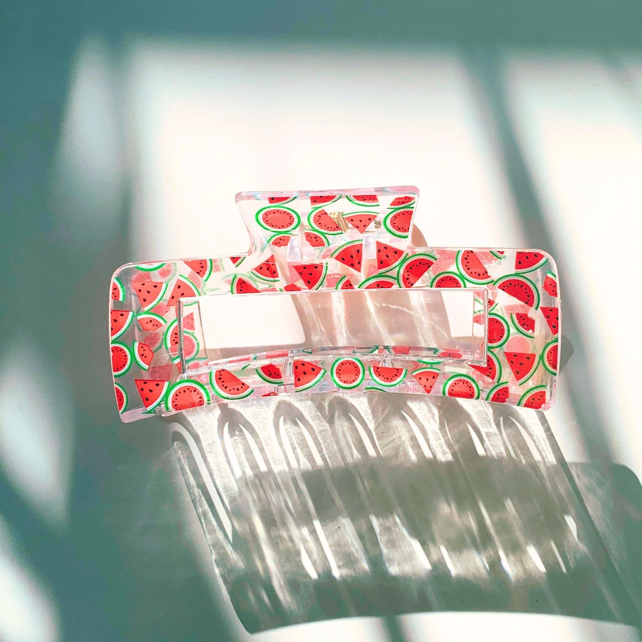 Velvet Claws The Crystal Hair Claw in Watermelon - Image 3