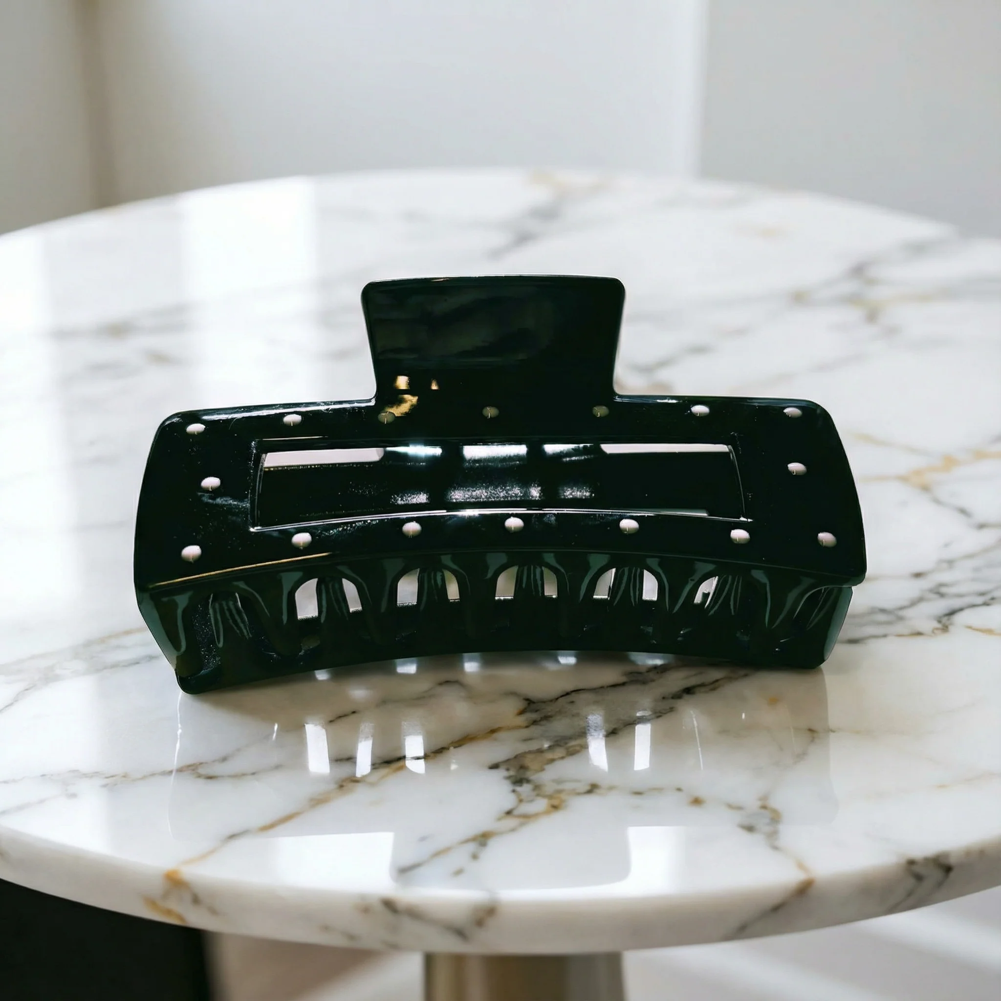 Velvet Claws Uptown Lady in Black Dot Hair Clip - Image 12