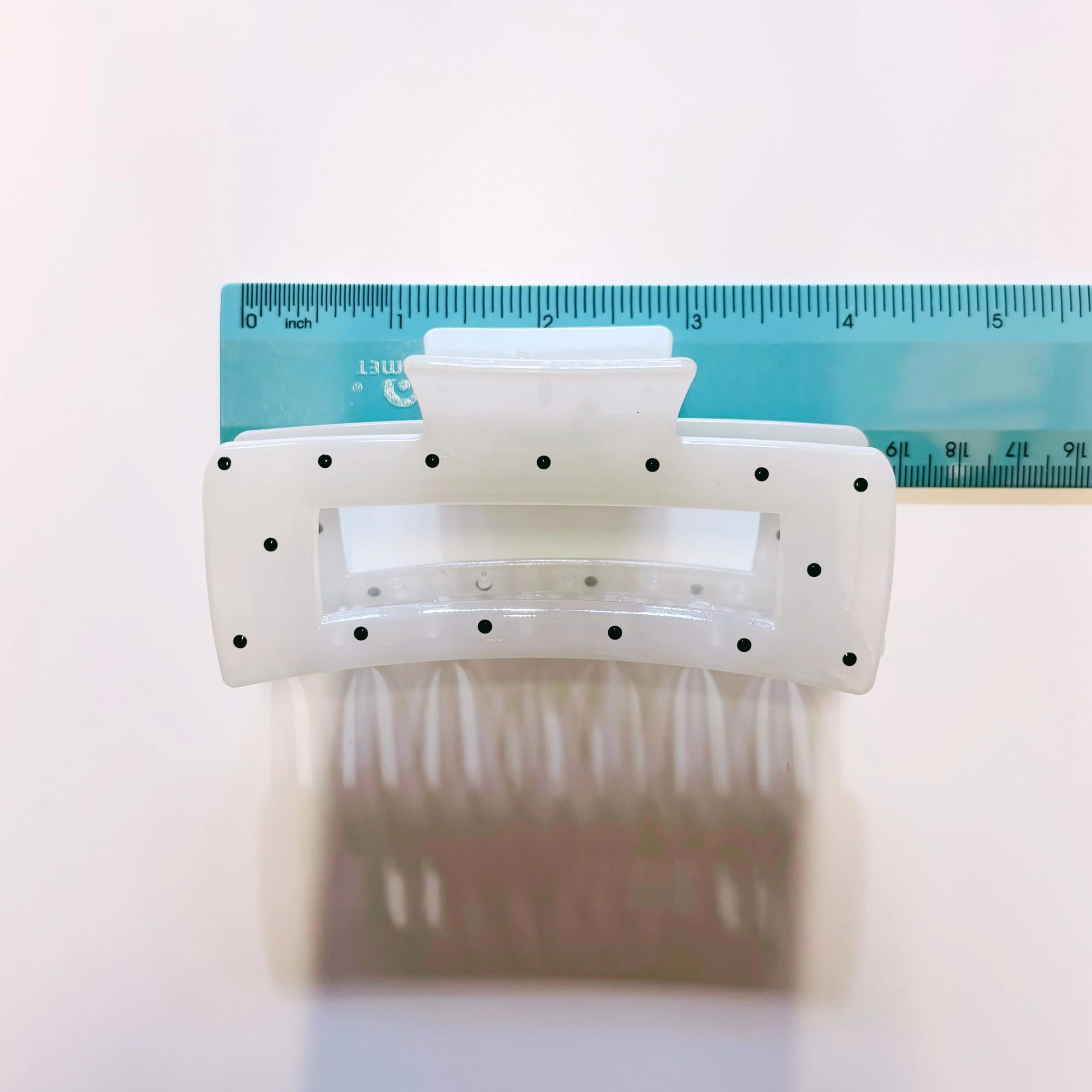 Velvet Claws Uptown Lady in White Dot Hair Clip - Image 9