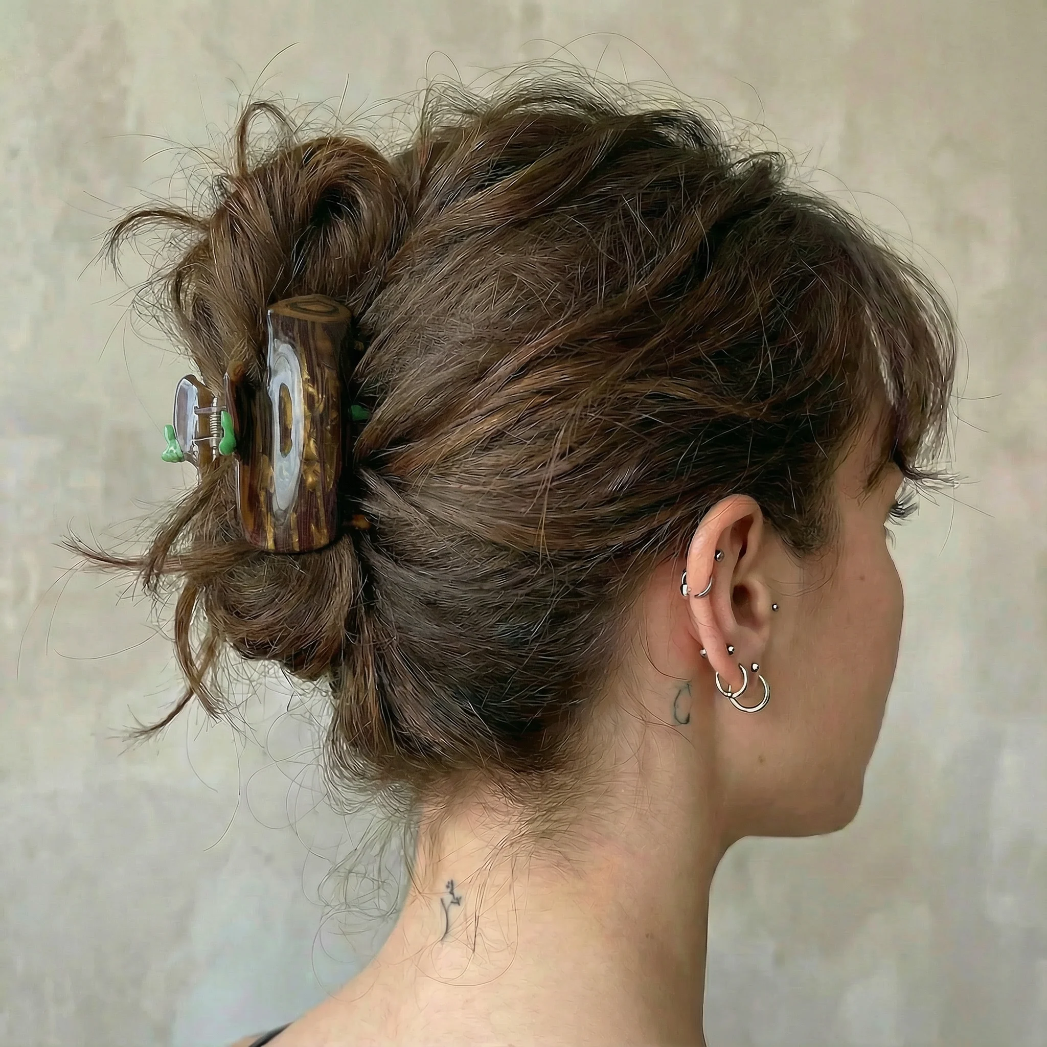 Velvet Claws Wood Log Hair Clip - Image 2