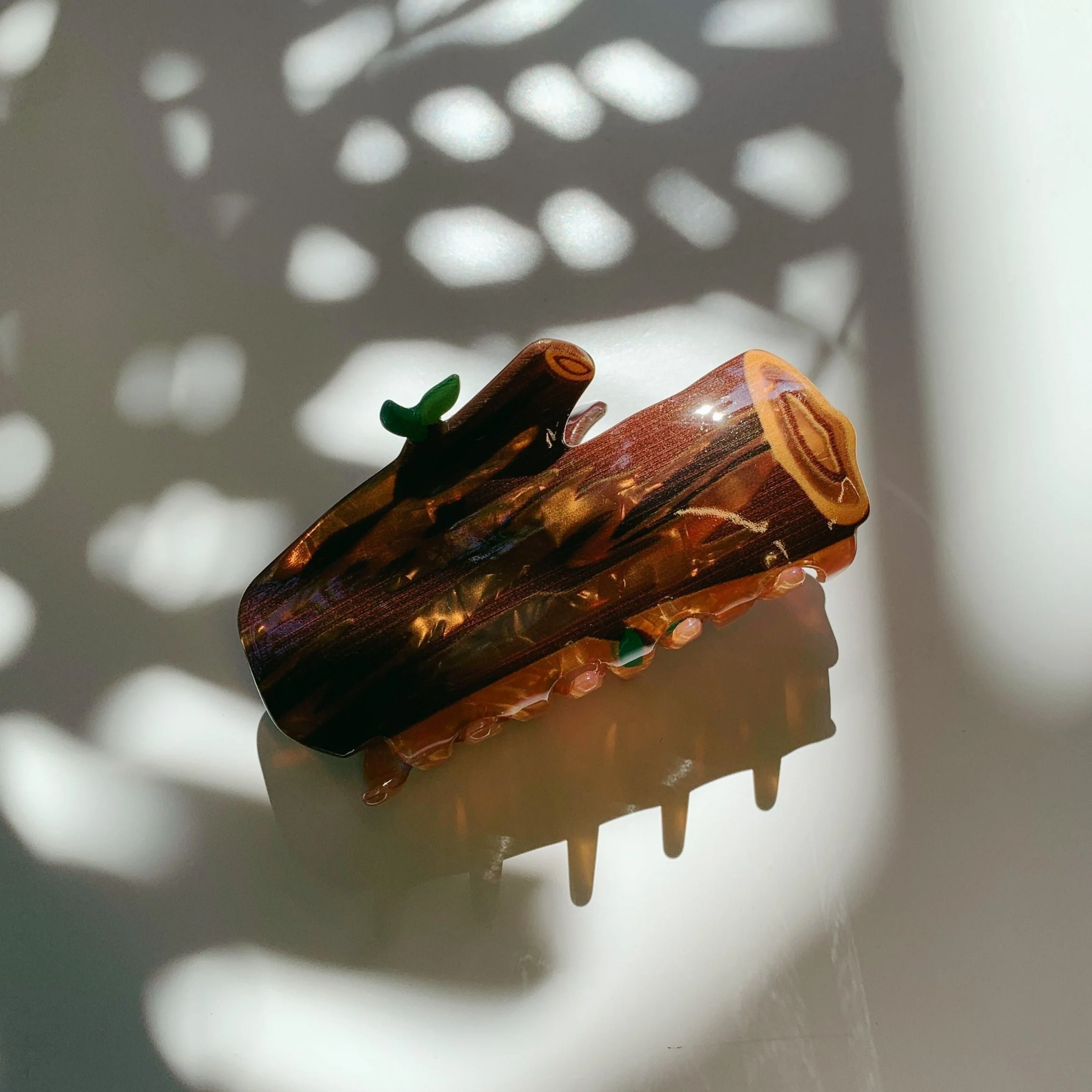 Velvet Claws Wood Log Hair Clip - Image 7