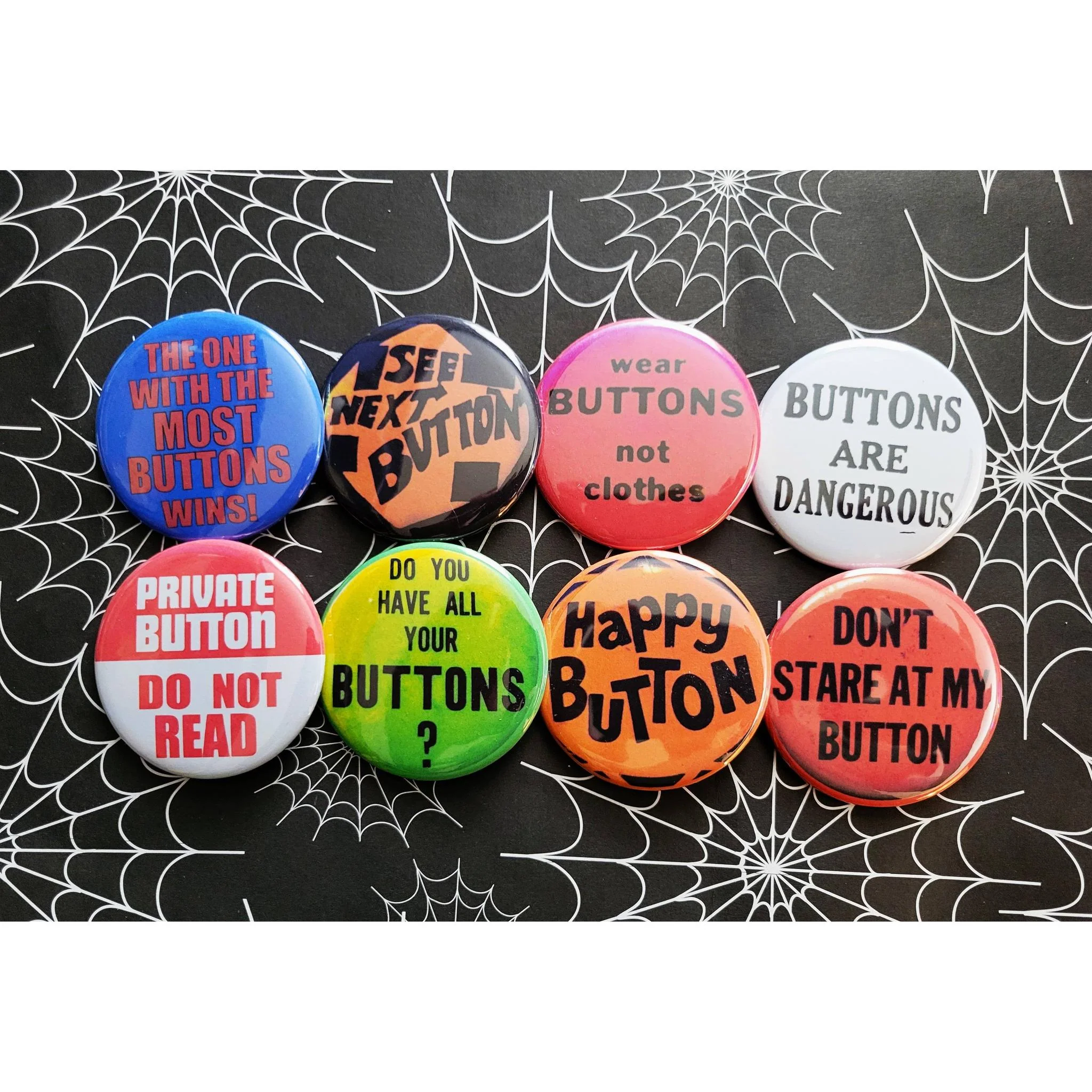 Vintage Reproduction Private Button Do Not Read Small Pinback Button | 1.25" Diameter - Image 2