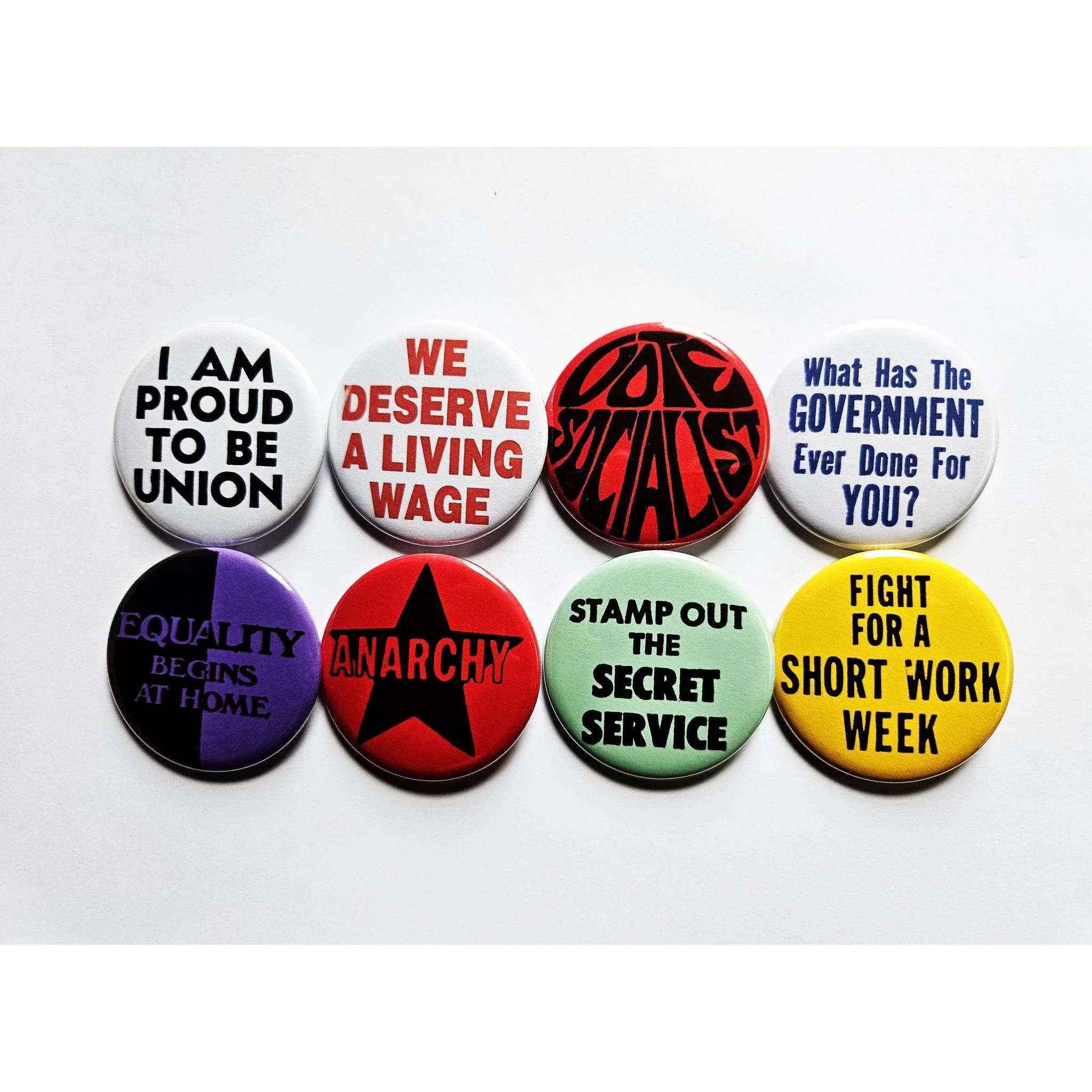 Vintage Reproduction Equality Begins at Home Political Small Pinback Button | 1.25" Diameter - Image 2