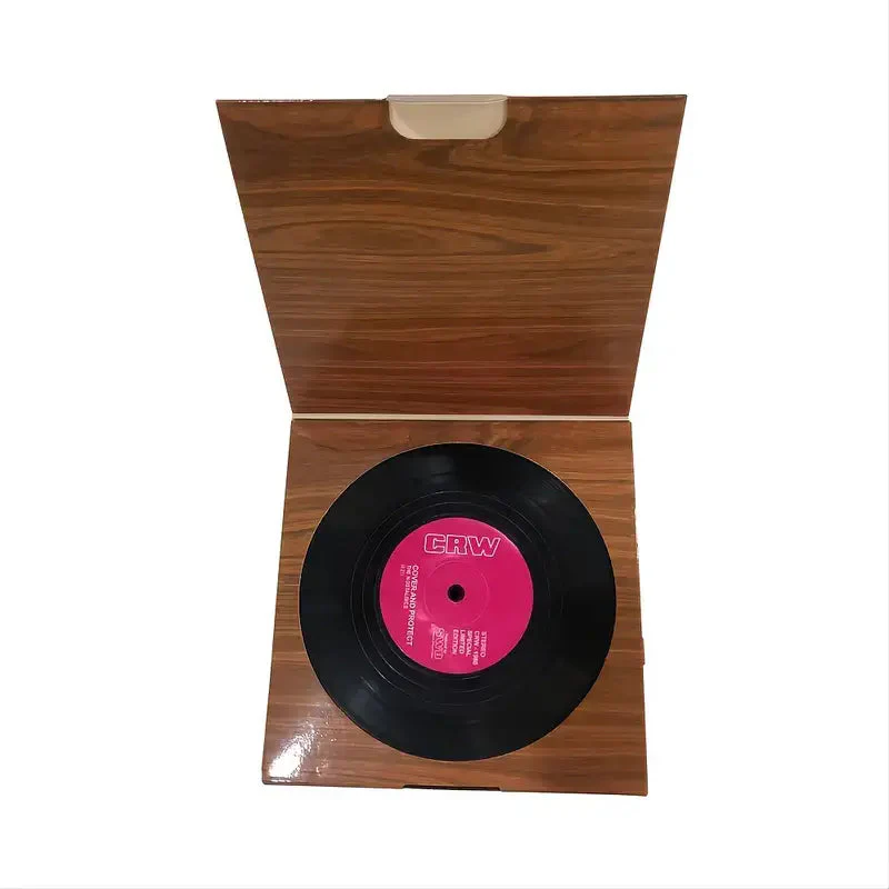 Vinyl Record Styled Funny Coasters in Set of 6 | Decorative Drinkware Barware | Gift for Music Lover - Image 2