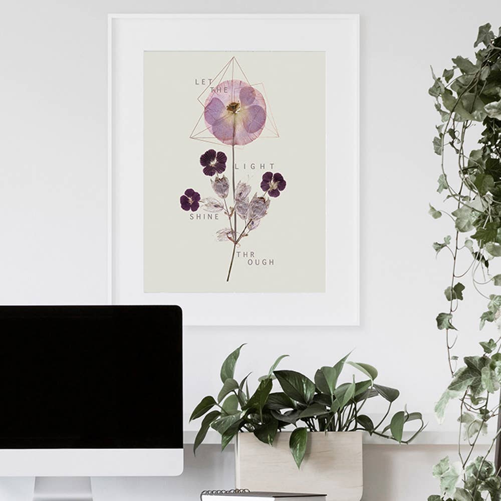 Violet Glow 11" x 14" Art Print | Copper Details | Unframed | Gift for Her - Image 2