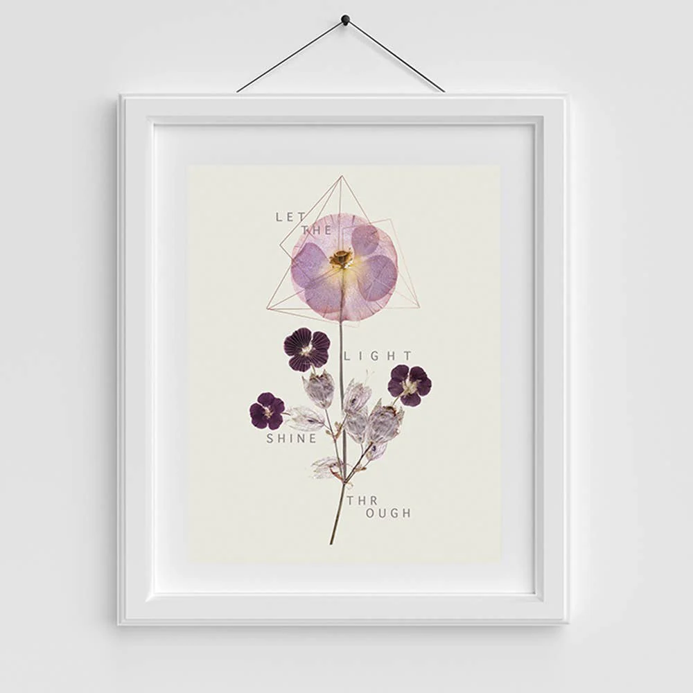Violet Glow 11" x 14" Art Print | Copper Details | Unframed | Gift for Her - Image 4
