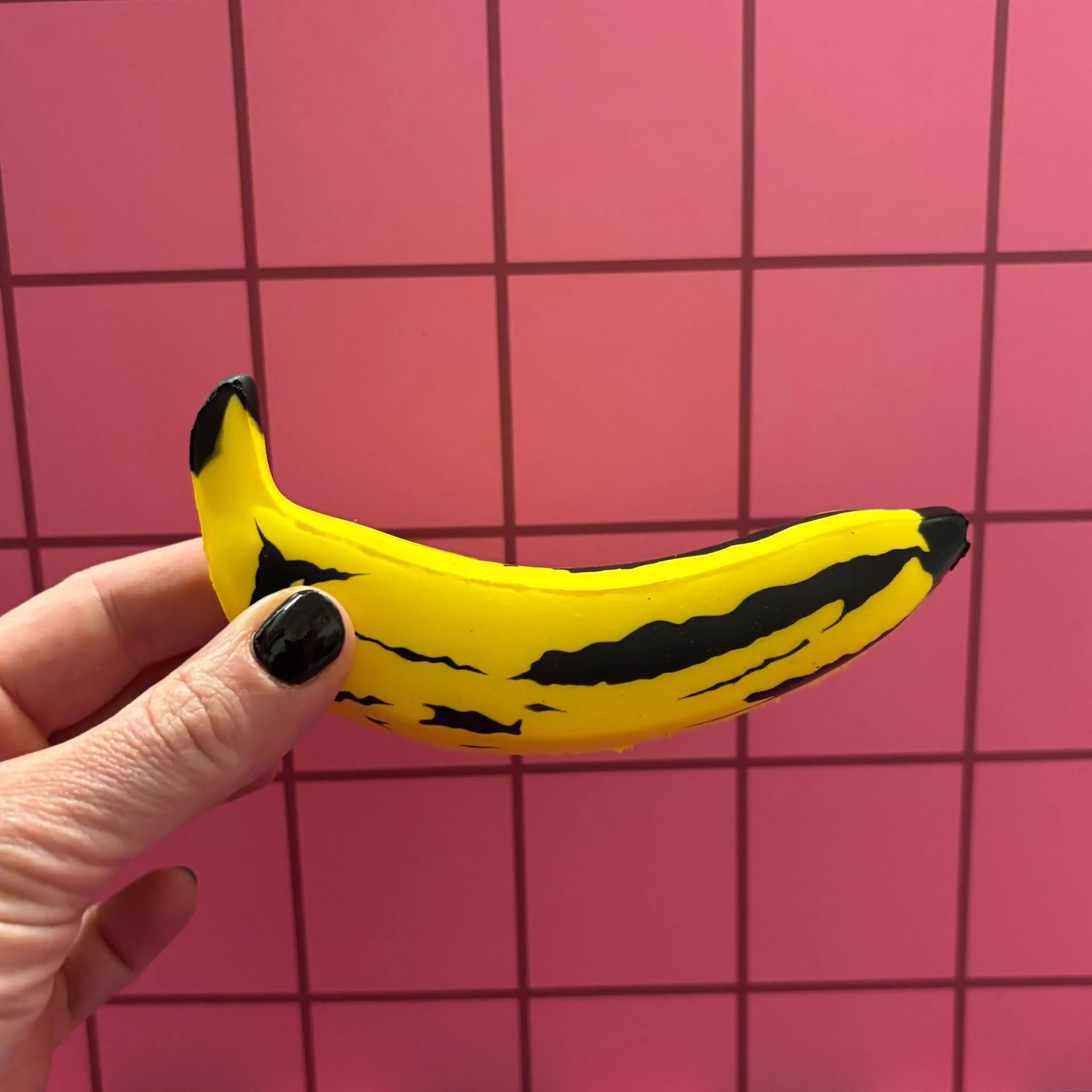 Warhol Banana Stress Reliever | Andy Warhol-Inspired Squishy Art Toy - Image 5