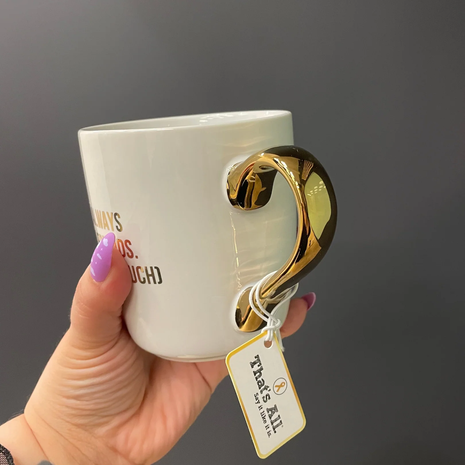 We'll Always Be Best Friends (You Know Too Much) Mug Gold Handle | Stoneware Coffee Tea Cup | 16oz - Image 8
