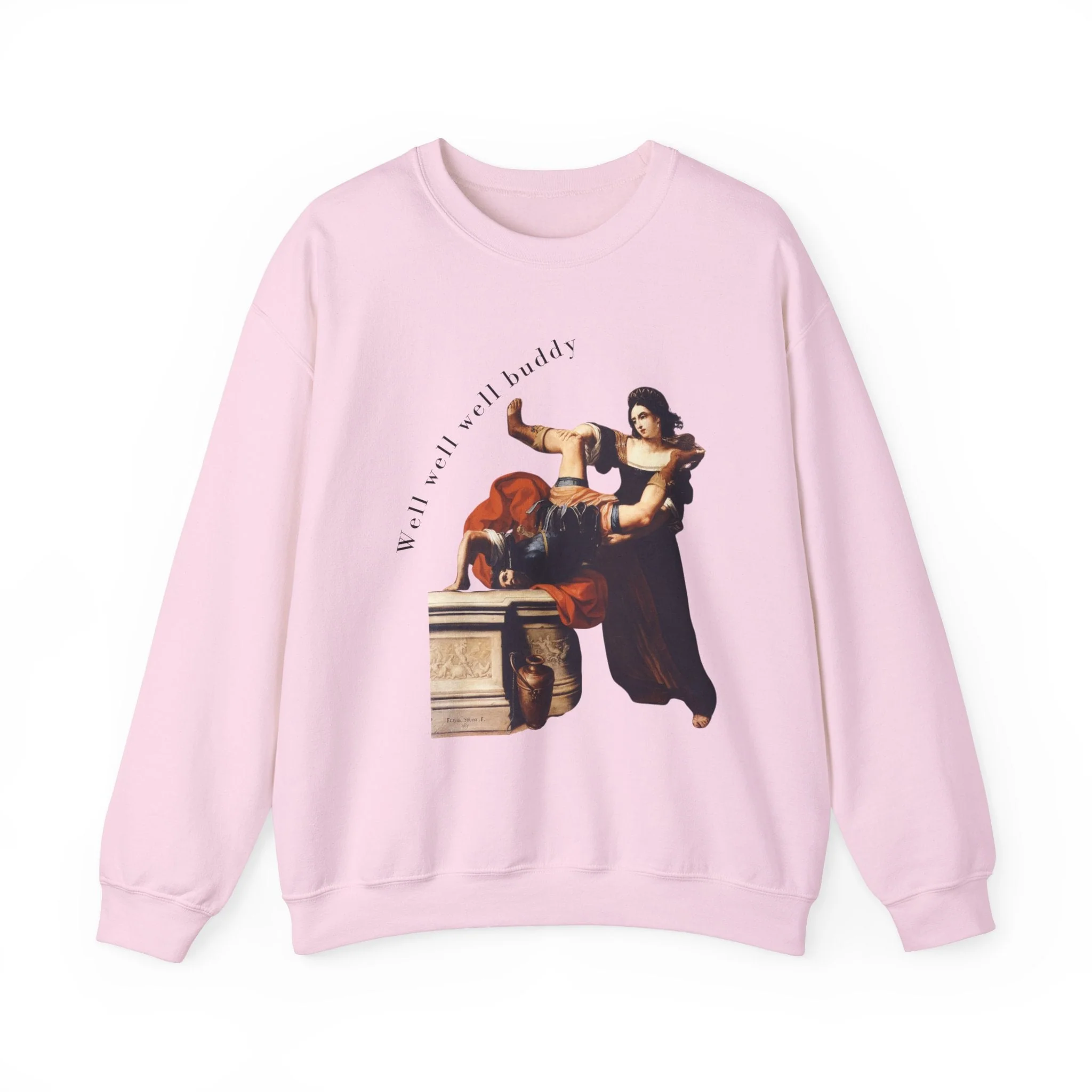 Well Well Well Buddy Timoclea Kills the Captain of Alexander the Great Unisex Heavy Blend™ Crewneck Sweatshirt (Sizes S-5X) - Image 13