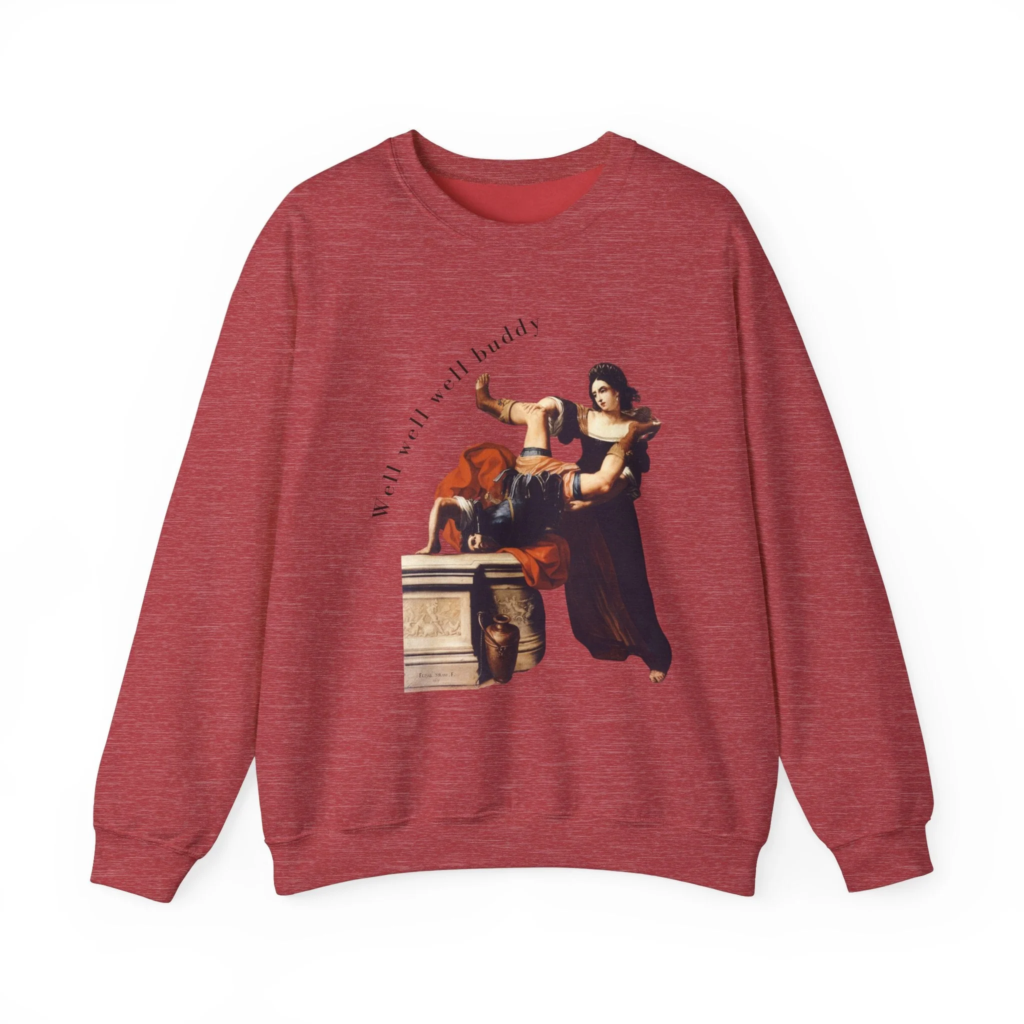 Well Well Well Buddy Timoclea Kills the Captain of Alexander the Great Unisex Heavy Blend™ Crewneck Sweatshirt (Sizes S-5X) - Image 17