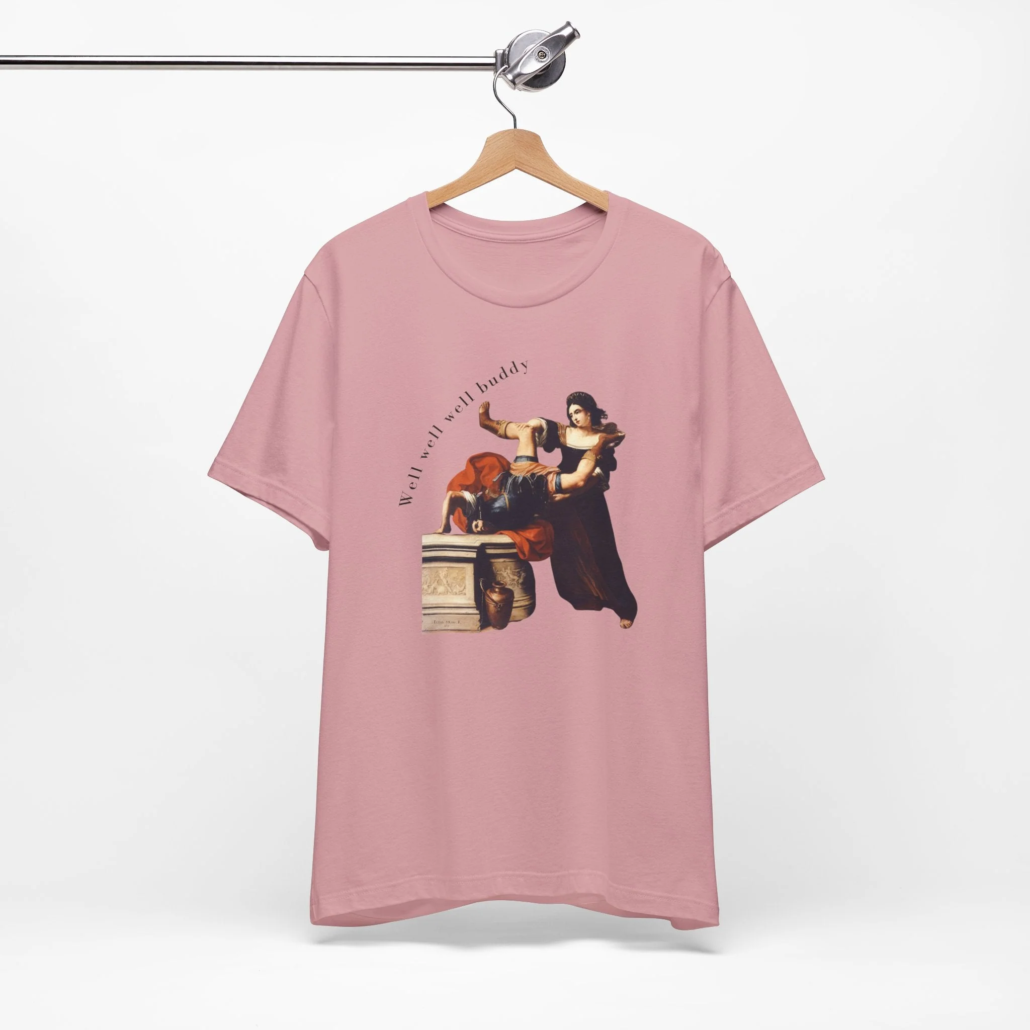 Well Well Well Buddy Timoclea Kills the Captain of Alexander the Great Feminist Historical Art Unisex Jersey Short Sleeve Tee - Image 2