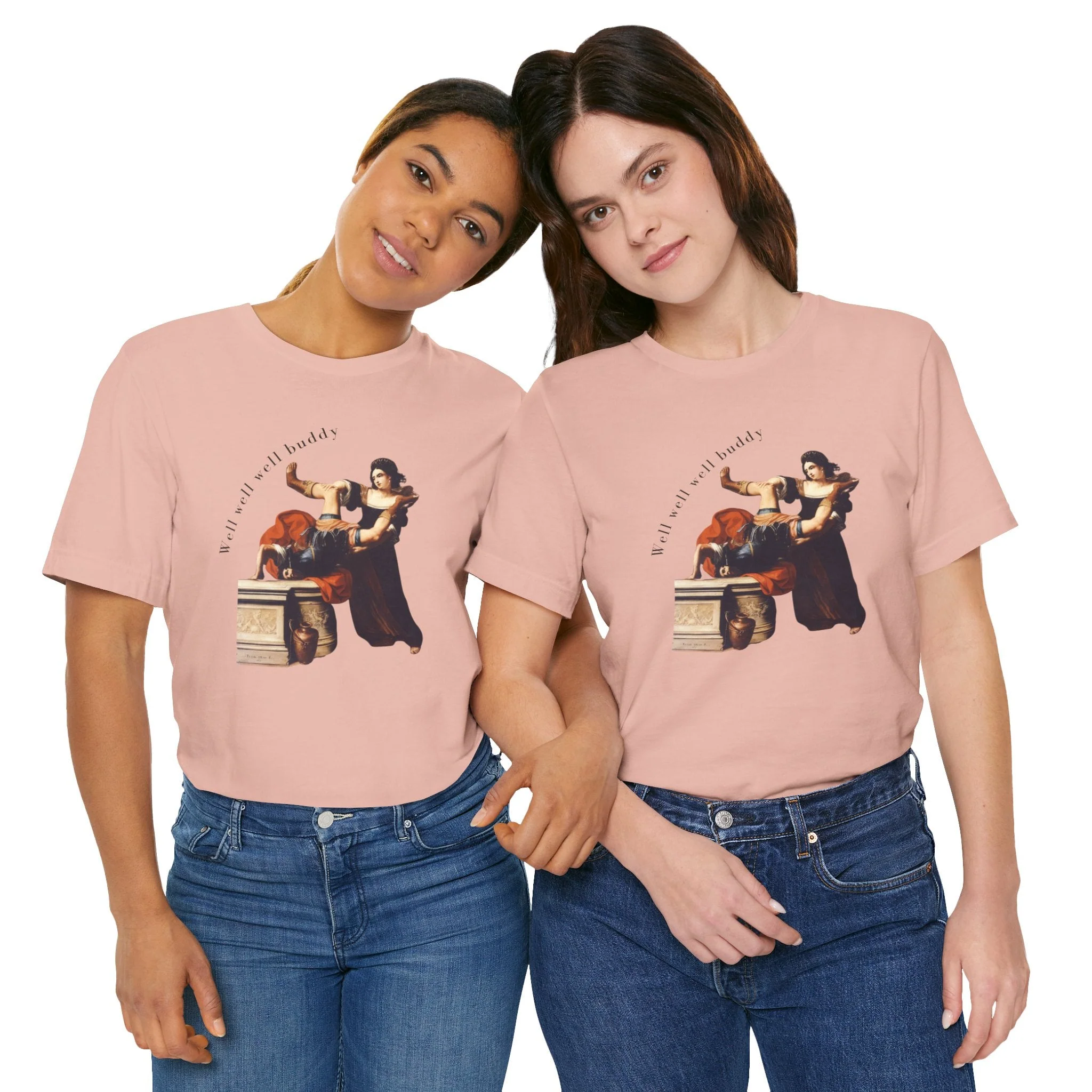 Well Well Well Buddy Timoclea Kills the Captain of Alexander the Great Feminist Historical Art Unisex Jersey Short Sleeve Tee - Image 29