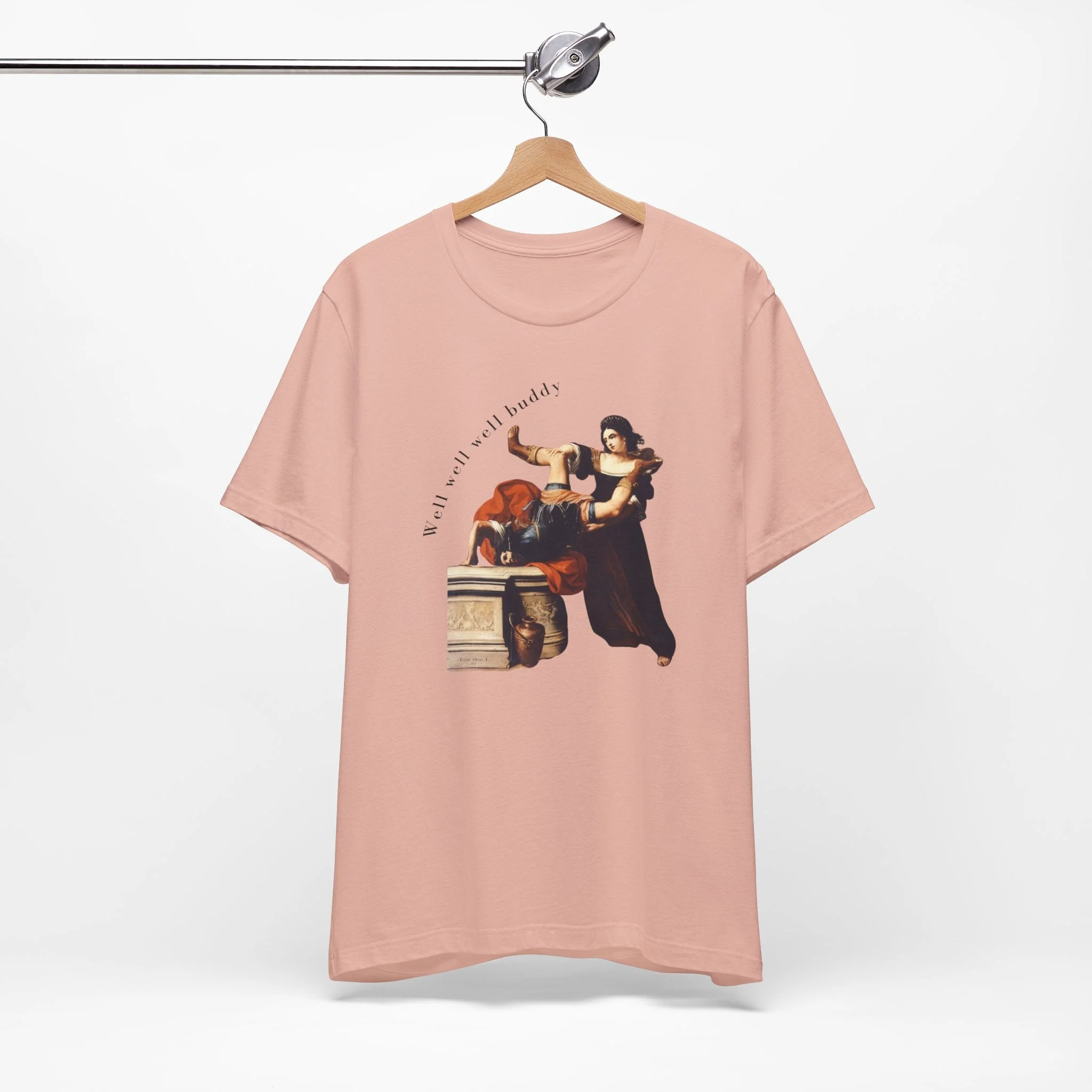 Well Well Well Buddy Timoclea Kills the Captain of Alexander the Great Feminist Historical Art Unisex Jersey Short Sleeve Tee - Image 6