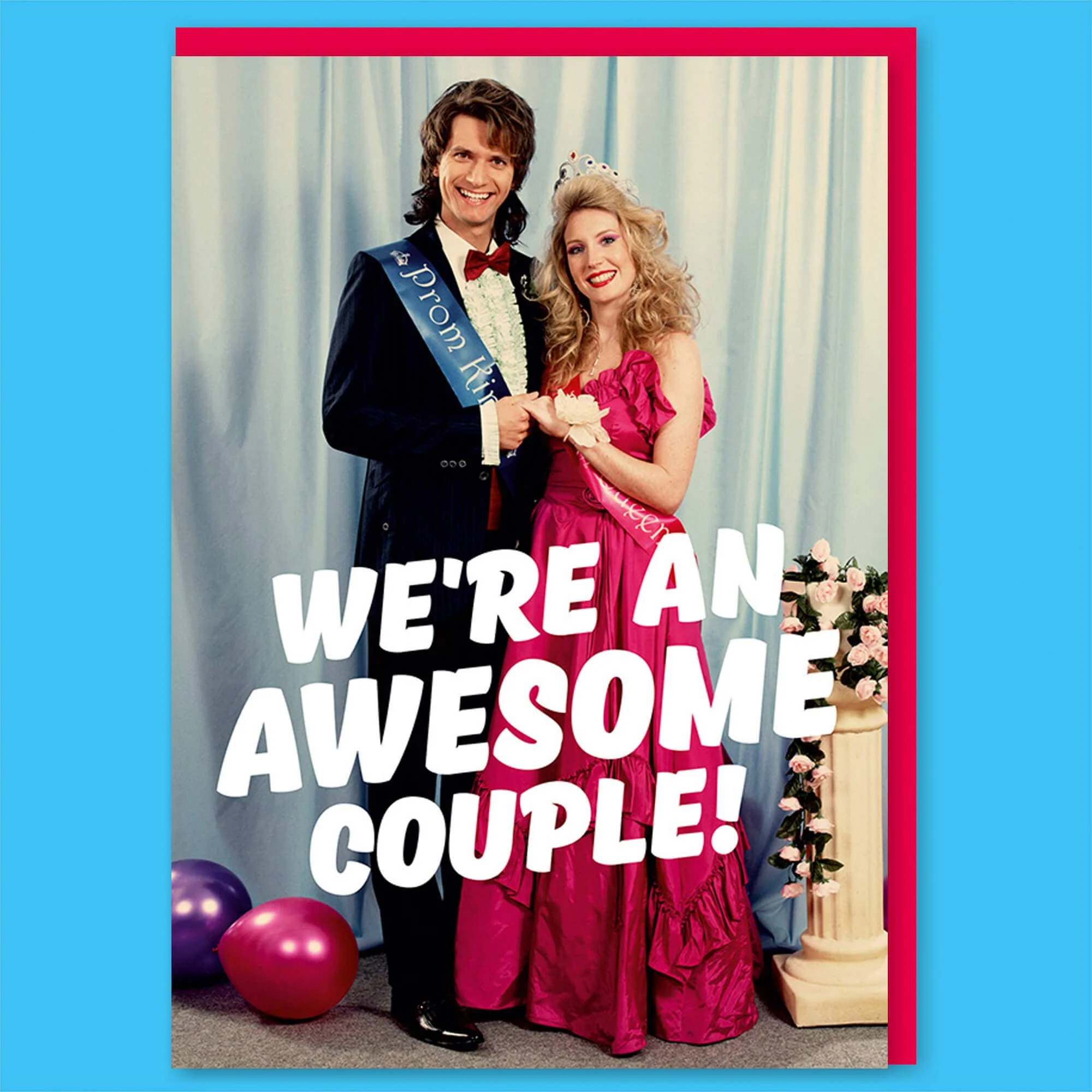 We're An Awesome Couple Valentine's Greeting Card | 7″ x 5″ - Image 3