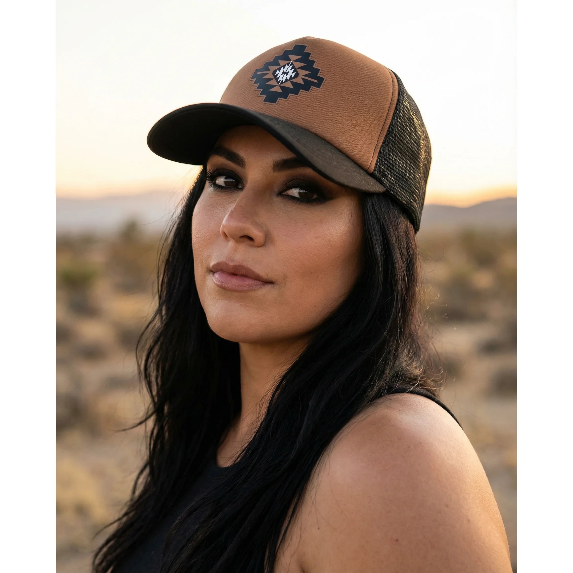 Western Mesa Ponytail Trucker Cap