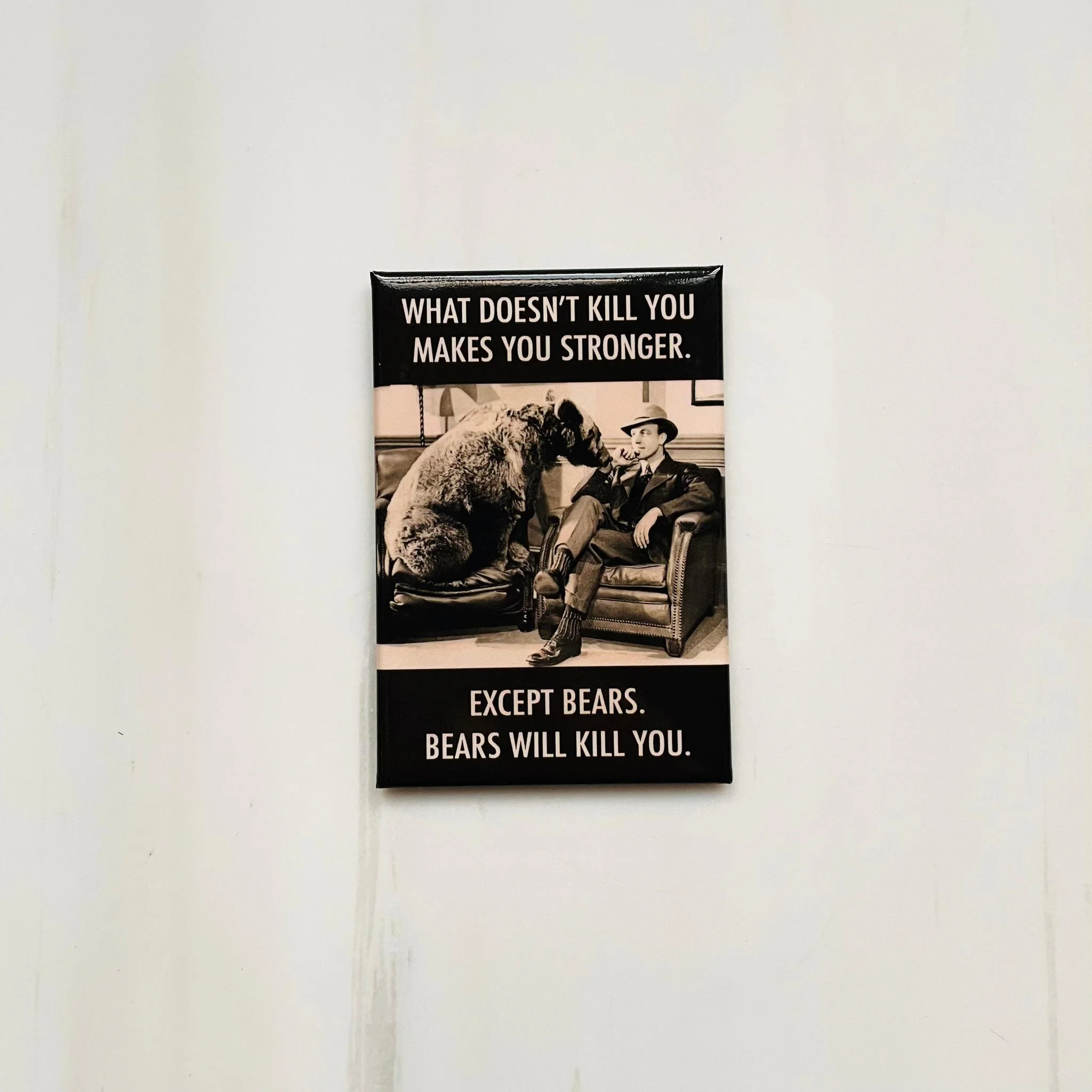 What Doesn't Kill You Makes You Stronger Rectangular Fridge Magnet | 2" x 3" - Image 2