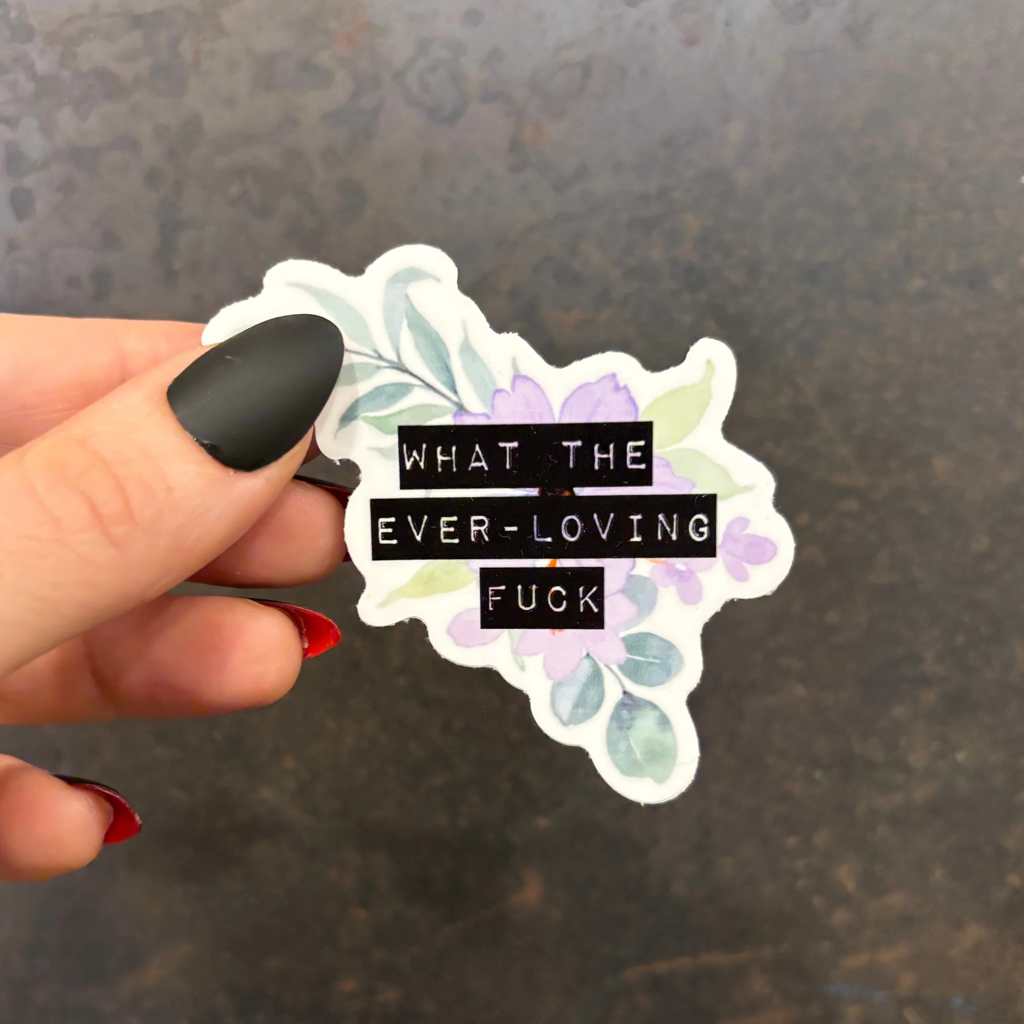 What The Ever-Loving Fuck | Floral Vinyl Die Cut Sticker - Image 6