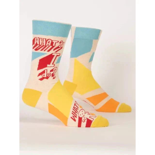 What'd I Do? Men's Crew Socks | BlueQ at GetBullish - Image 3