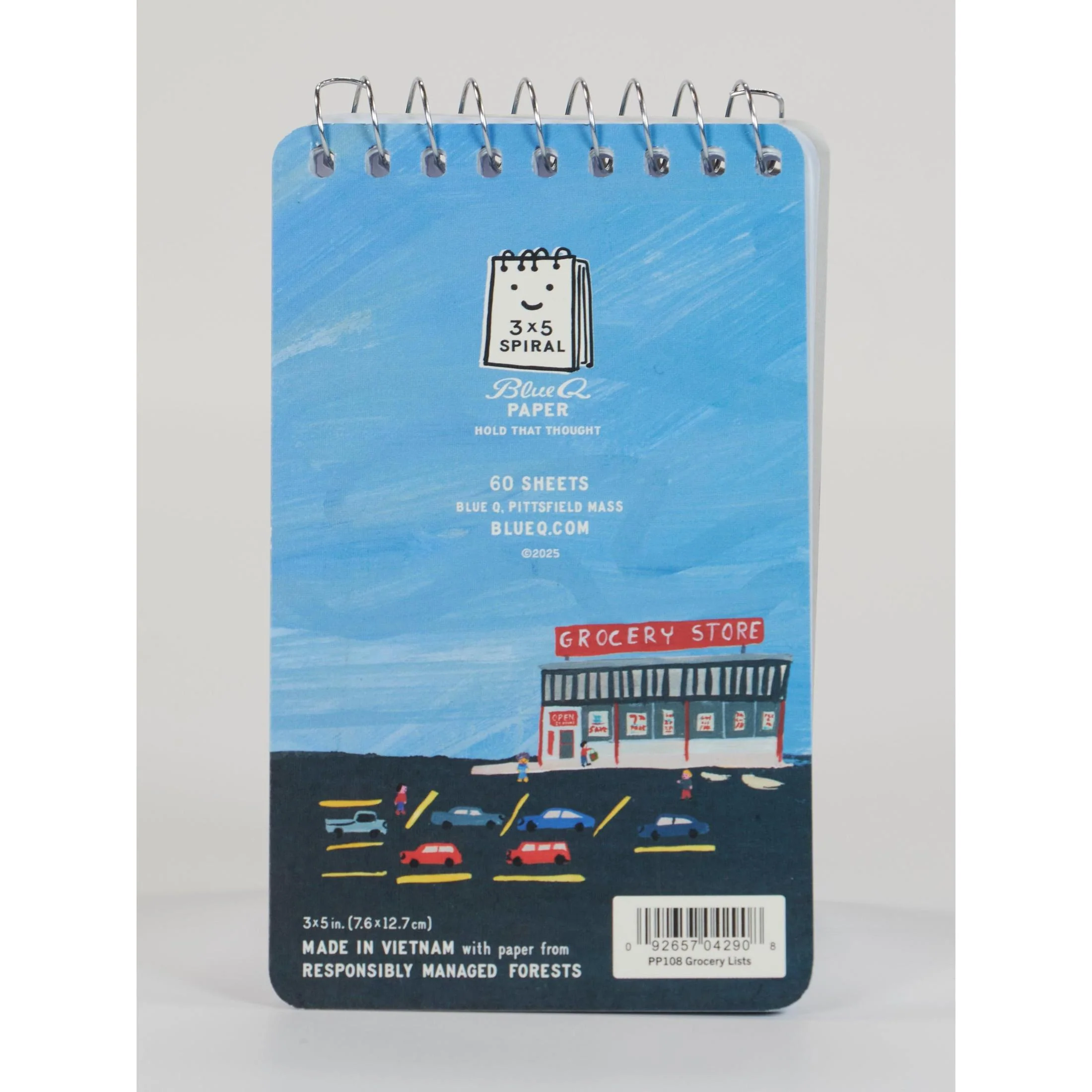 When I Go, I Want To Be Remembered For My Grocery Lists Spiral Notepad | 5" x 3" | BlueQ at GetBullish - Image 5