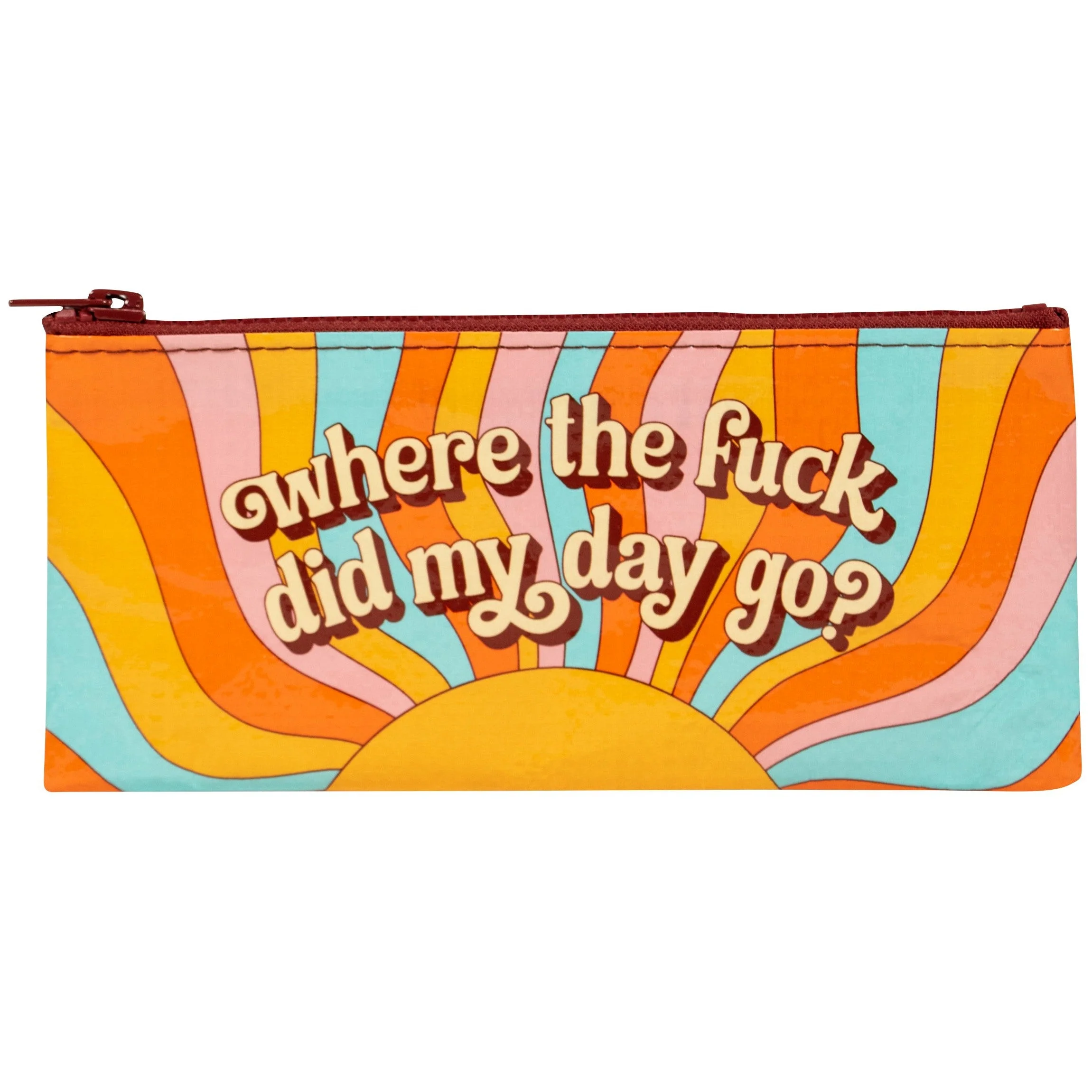 Where'd The Fuck Did My Day Go Pencil Case | 4.25" x 8.5" | BlueQ at GetBullish - Image 2