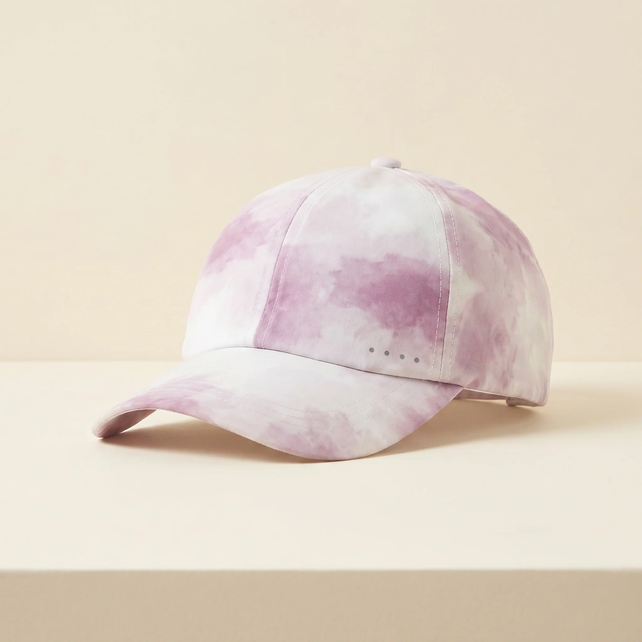Full On Monet Running Cap | Moisture-Wicking Athletic Cap in White & Mauve