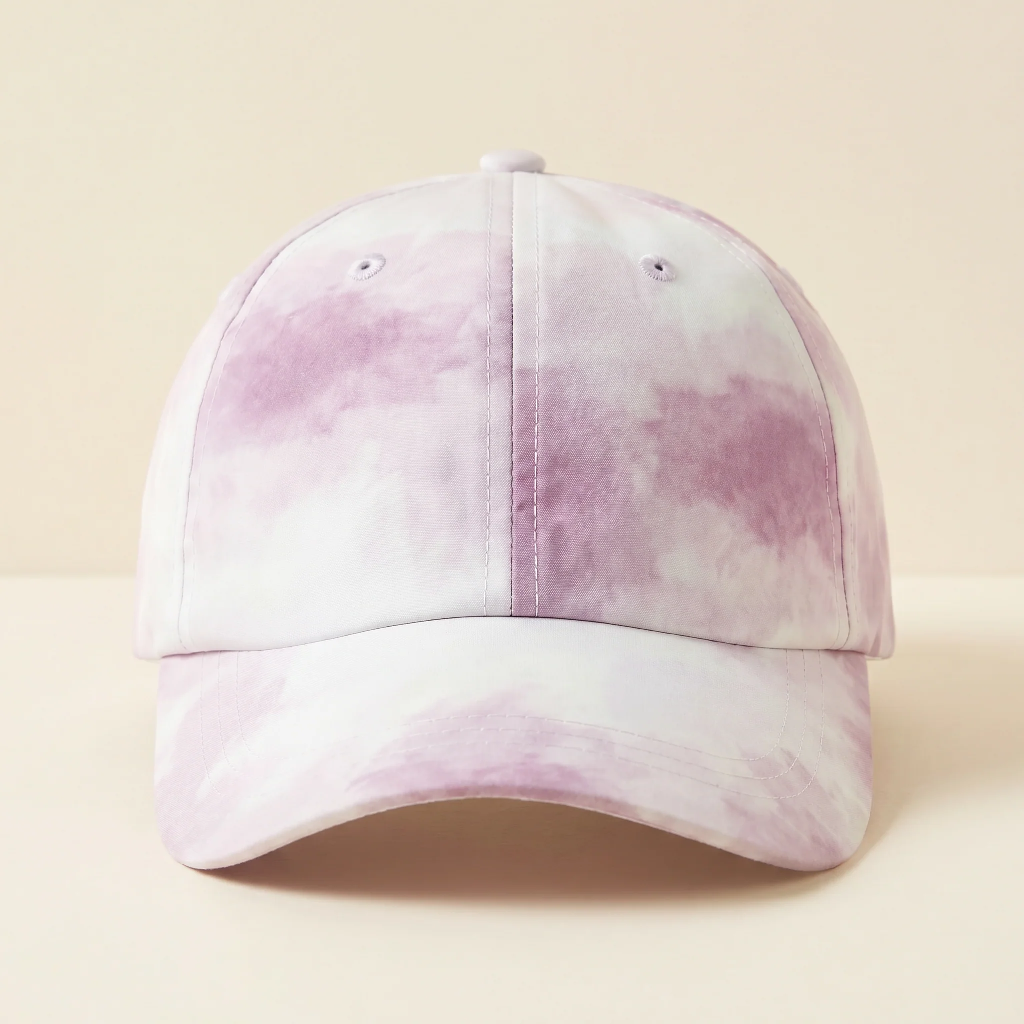 Full On Monet Running Cap | Moisture-Wicking Athletic Cap in White & Mauve - Image 5