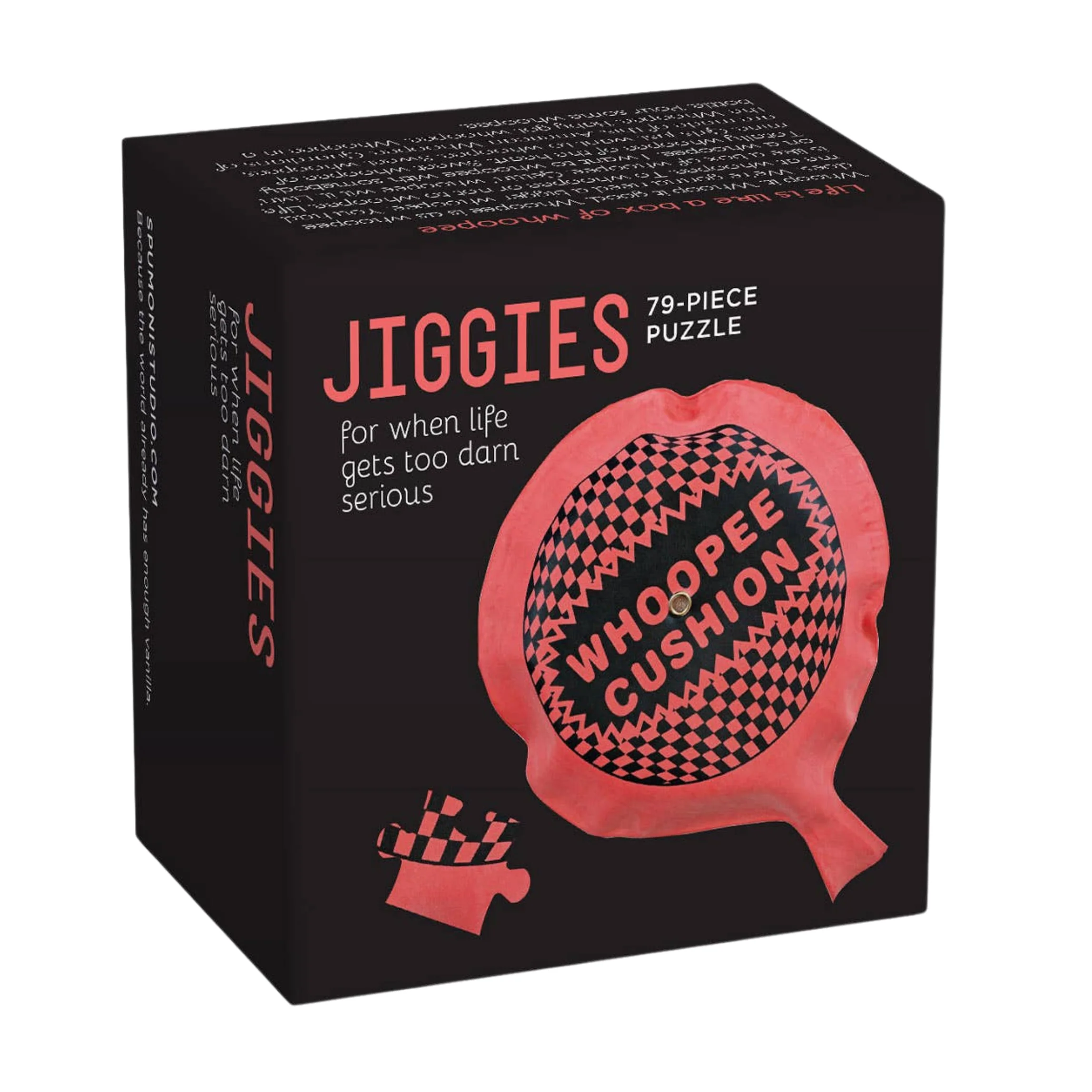 Whoopee Cushion Jiggie Puzzle | Funny Small Jigsaw Puzzle in Gift Box | Gag Gift, White Elephant Gift, Stocking Stuffer | 79 Pieces - Image 2
