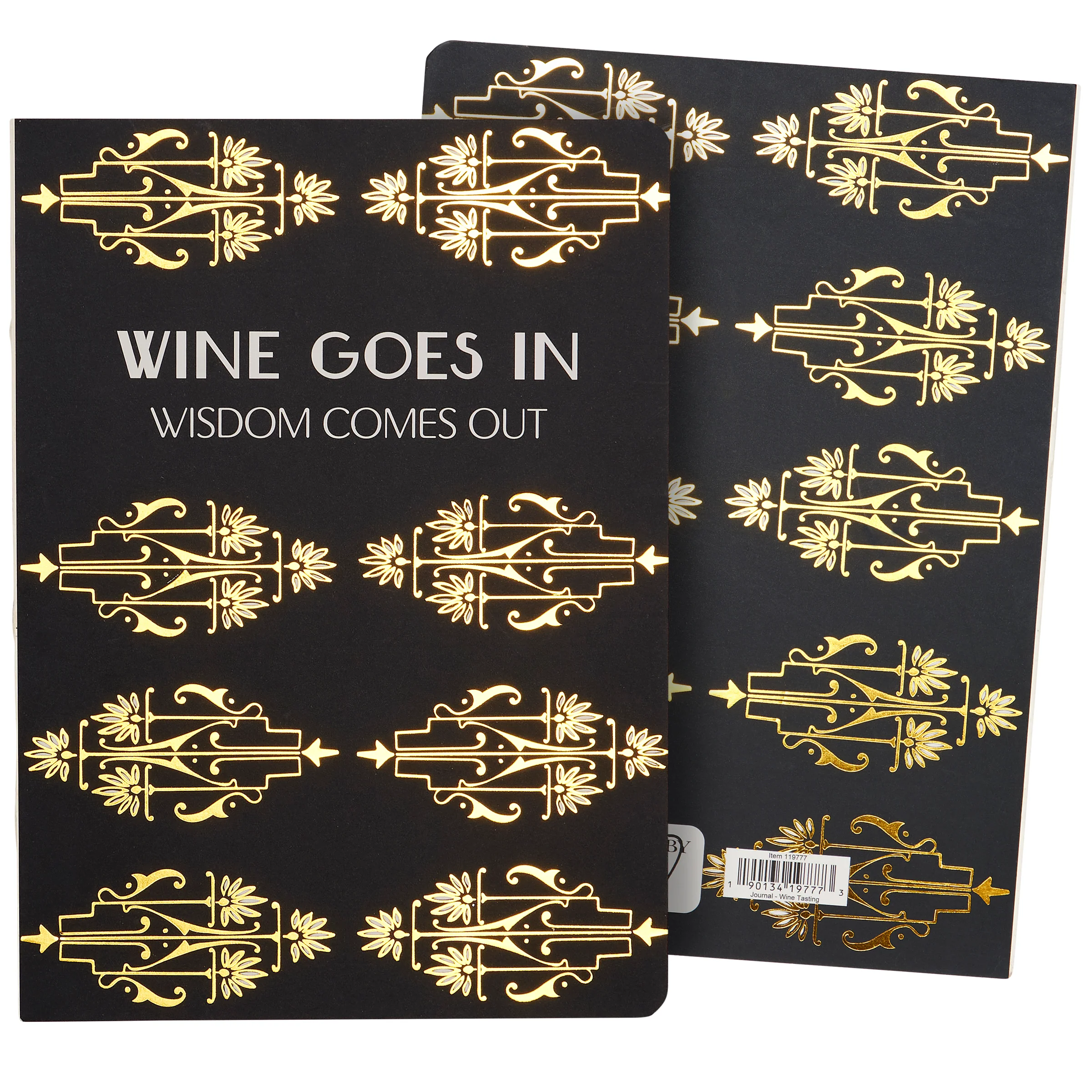 Wine Goes In Wisdom Comes Out Wine Tasting Double-sided Journal | 160 Lined Pages - Image 6