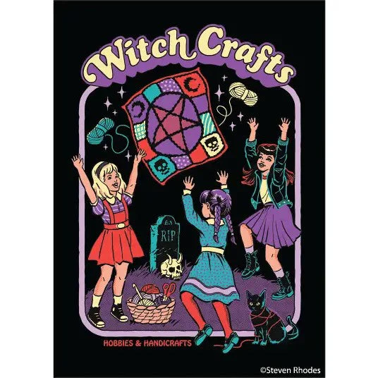 Witch Crafts Rectangular Magnet | Refrigerator Magnetic Surface Decor Art by Steven Rhodes | 2.5" X 3.5"