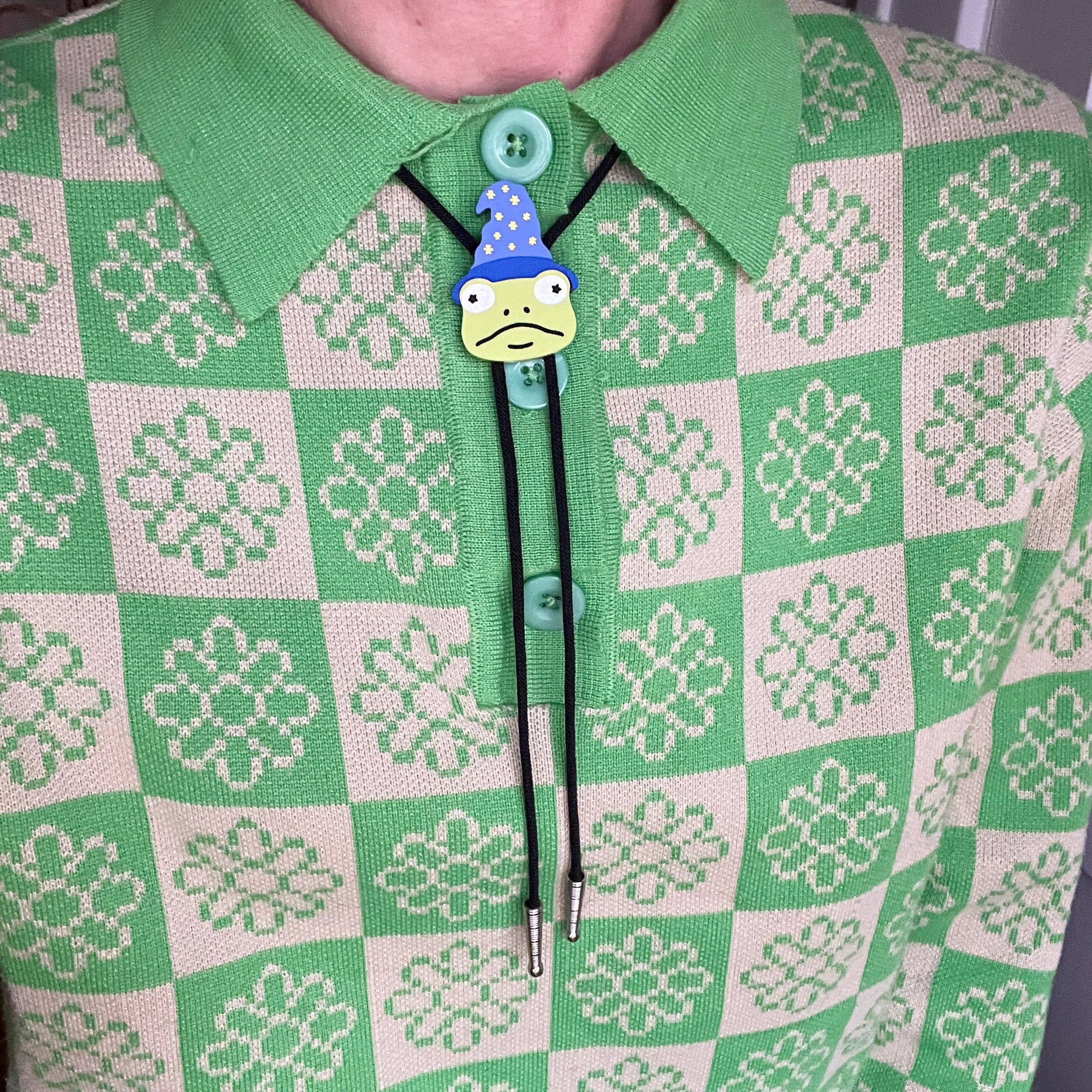 Wizard Frog Bolo Tie | Handmade - Image 2