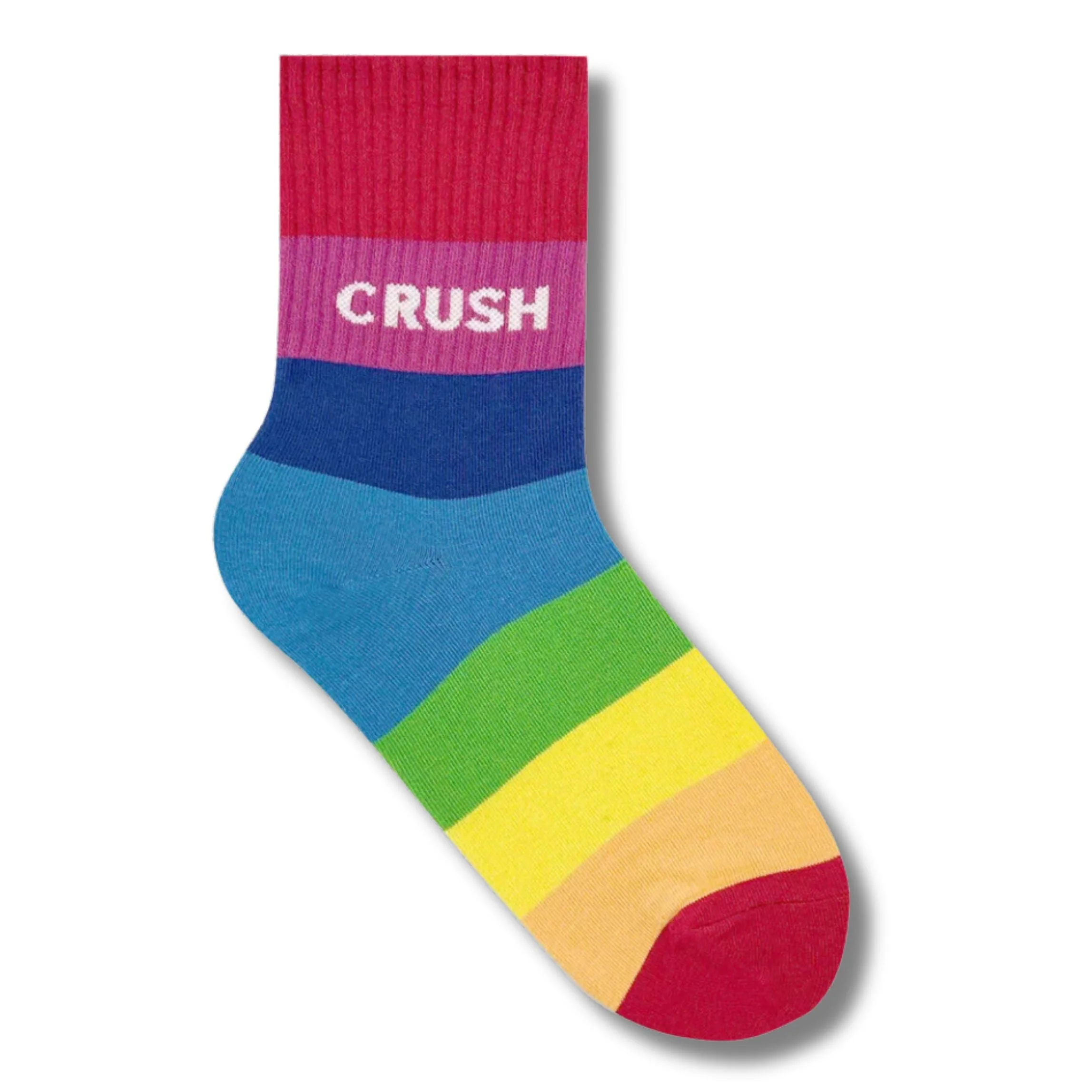 Rainbow Crush Women's Crew Socks [2 Color Shade Options] Size 5-10 - Image 8