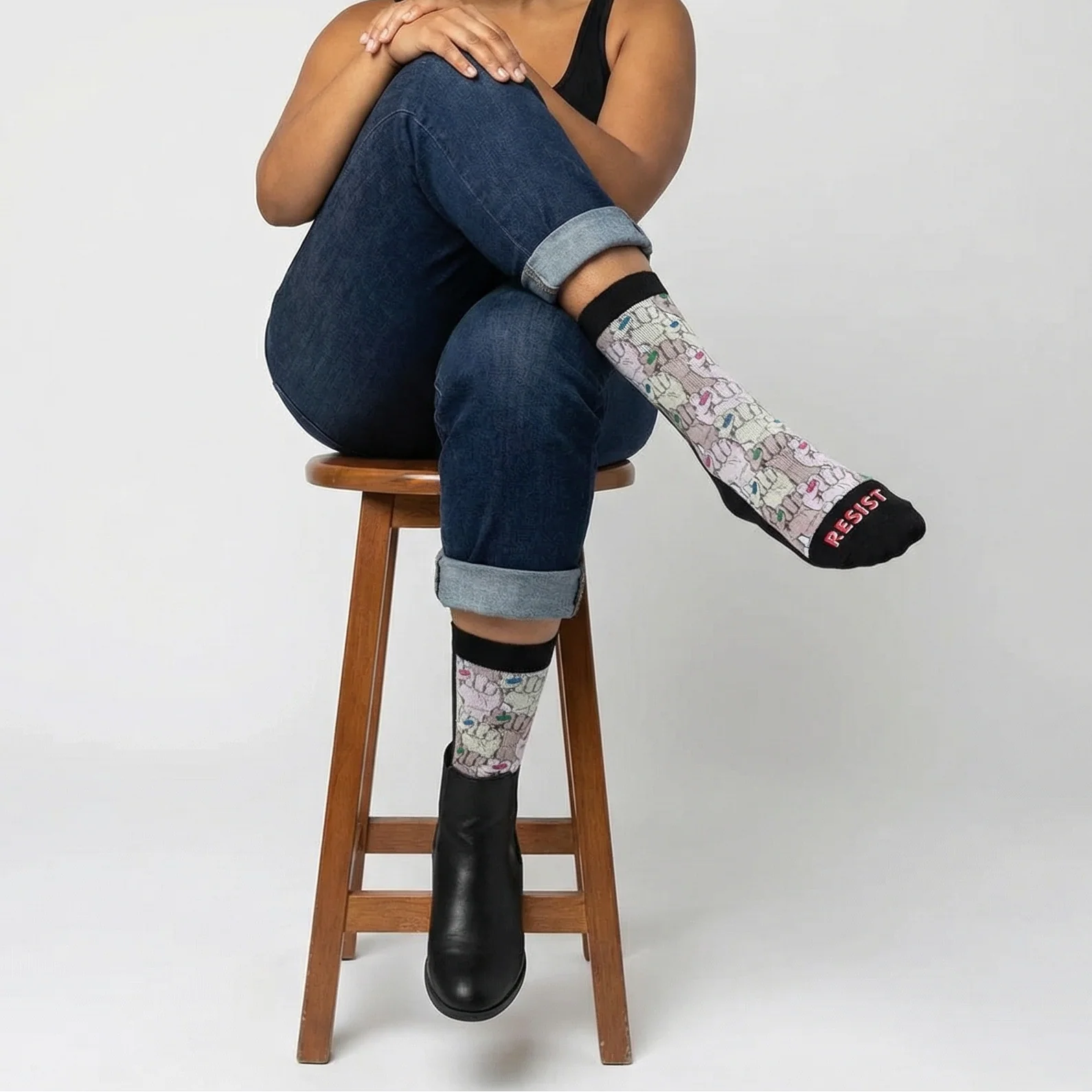 Women’s Resist Socks | Empowering Feminist Crew Socks - Image 6