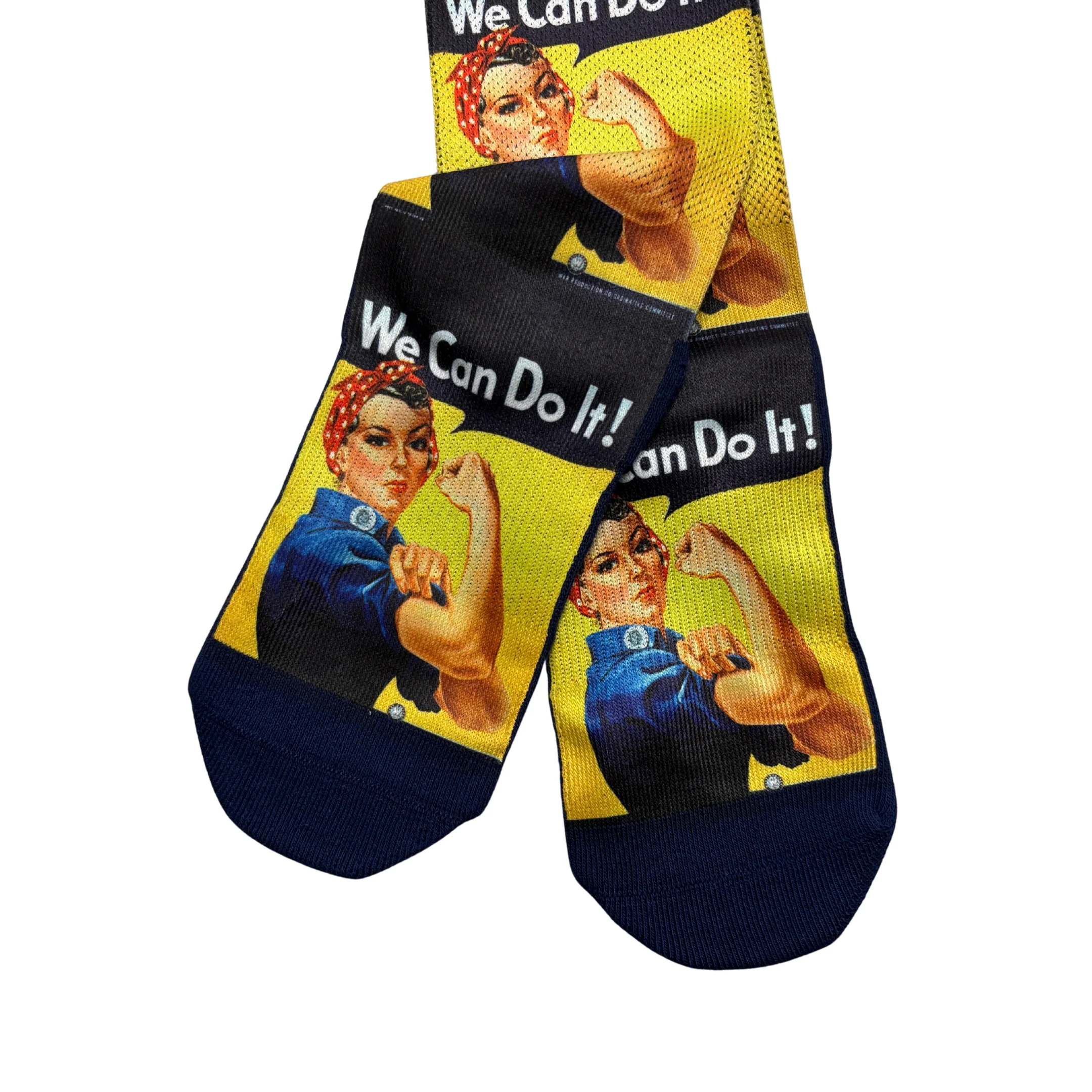 We Can Do It Women’s Rosie the Riveter Socks | Empowering Feminist Crew Socks - Image 10
